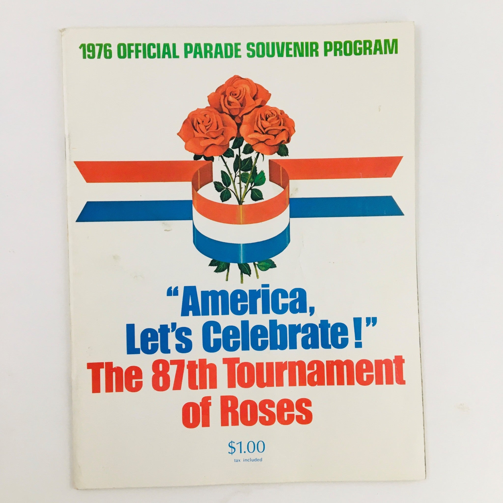 1976 Official Parade Souvenir Program 87th Tournament of Roses