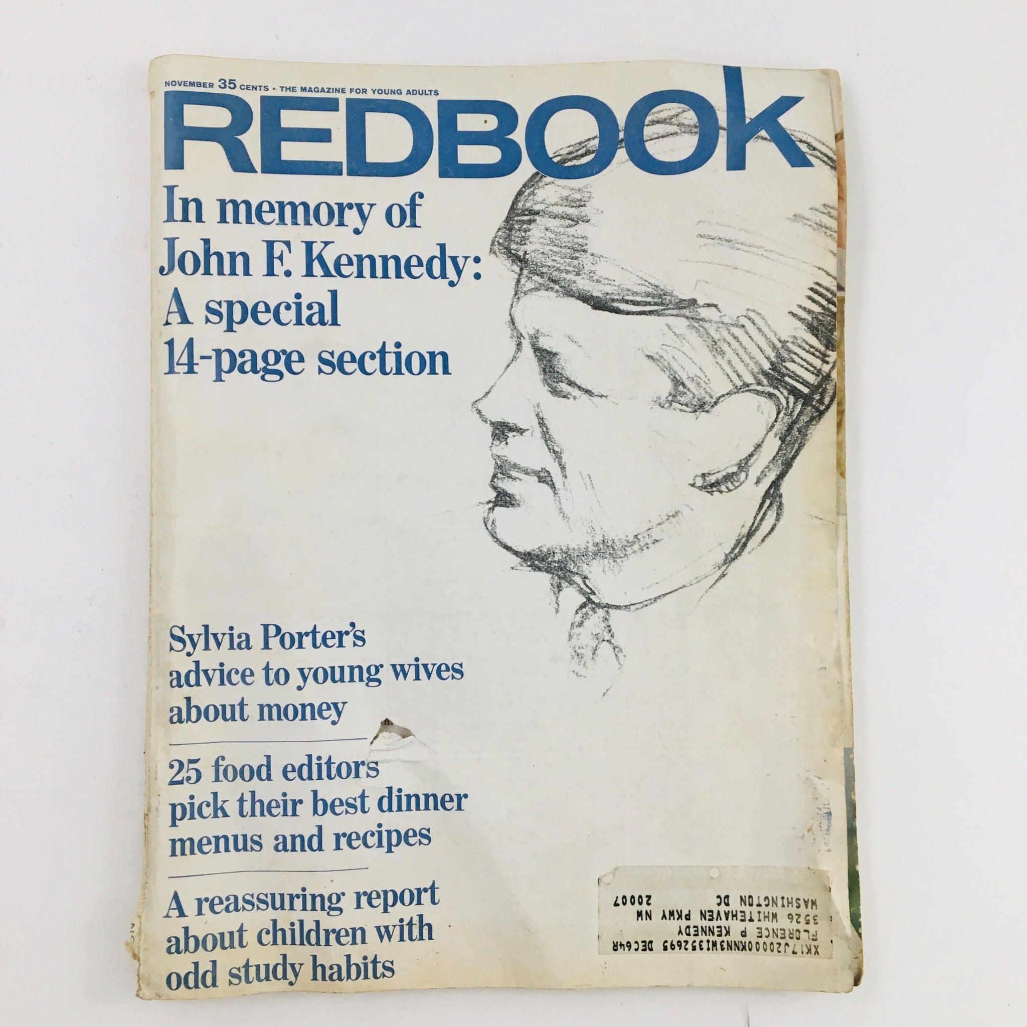 Redbook Magazine November 1964 In Memory of President John F. Kennedy