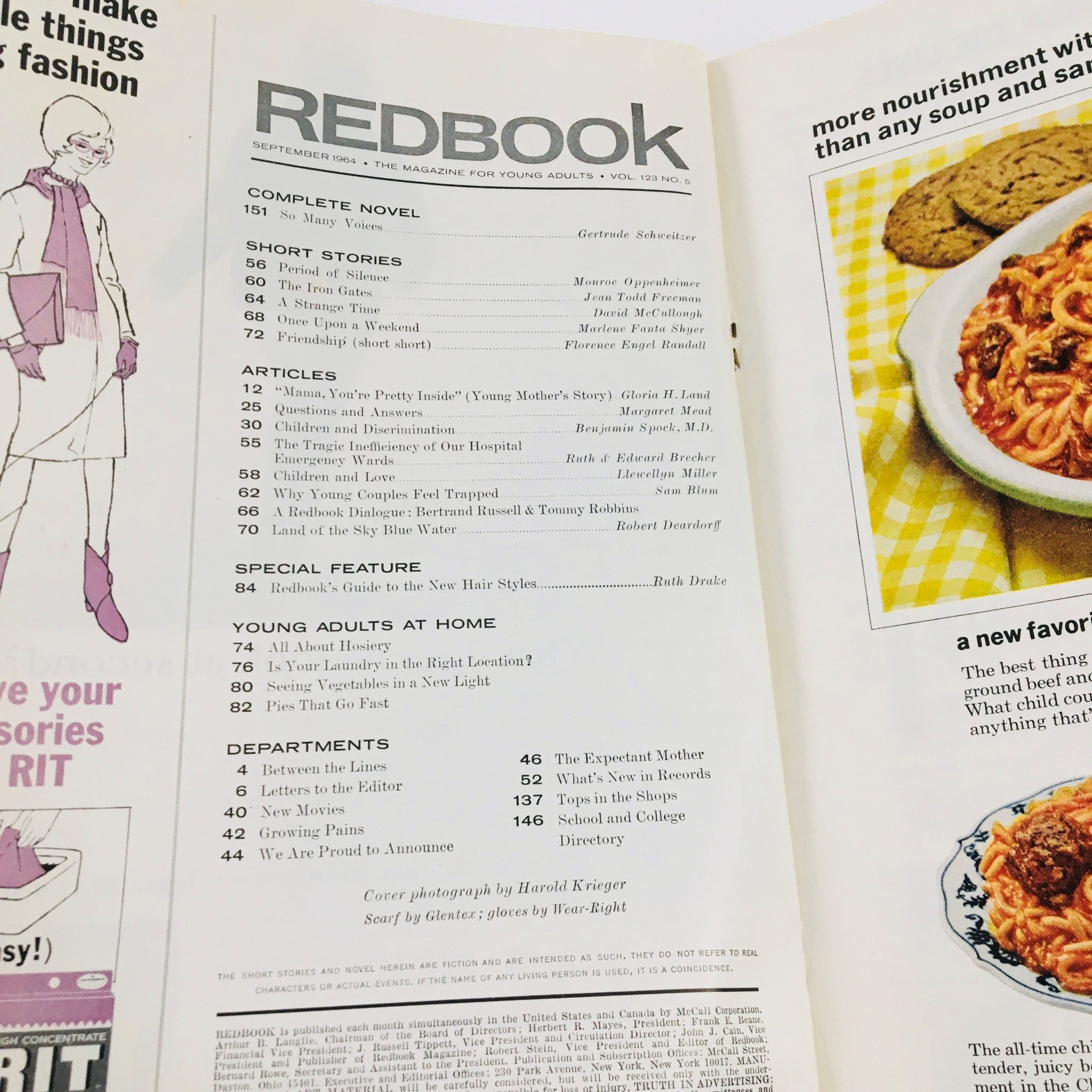 Redbook Magazine September 1964 Bertrand Russell's Unconventional Advice