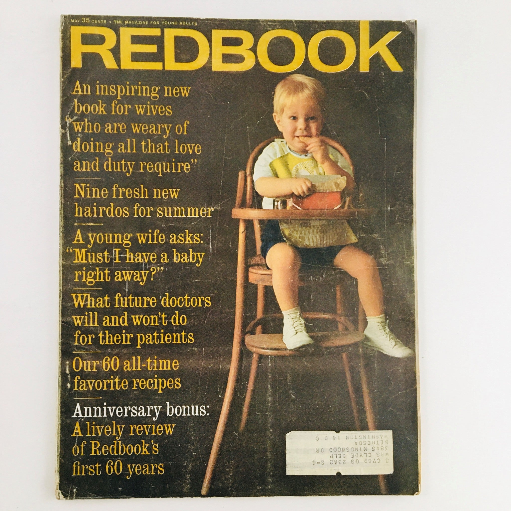 Redbook Magazine May 1963 Three Sets of Twins in Three Years Feature