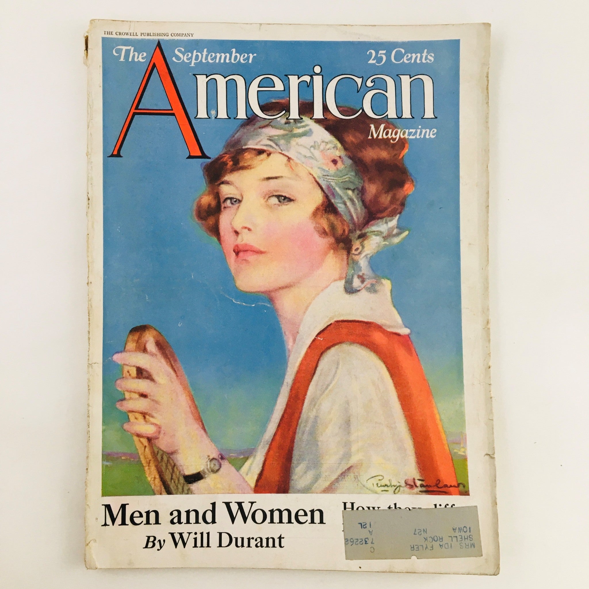 The American Magazine September 1927 Love's A Lie A Helga Lind Story