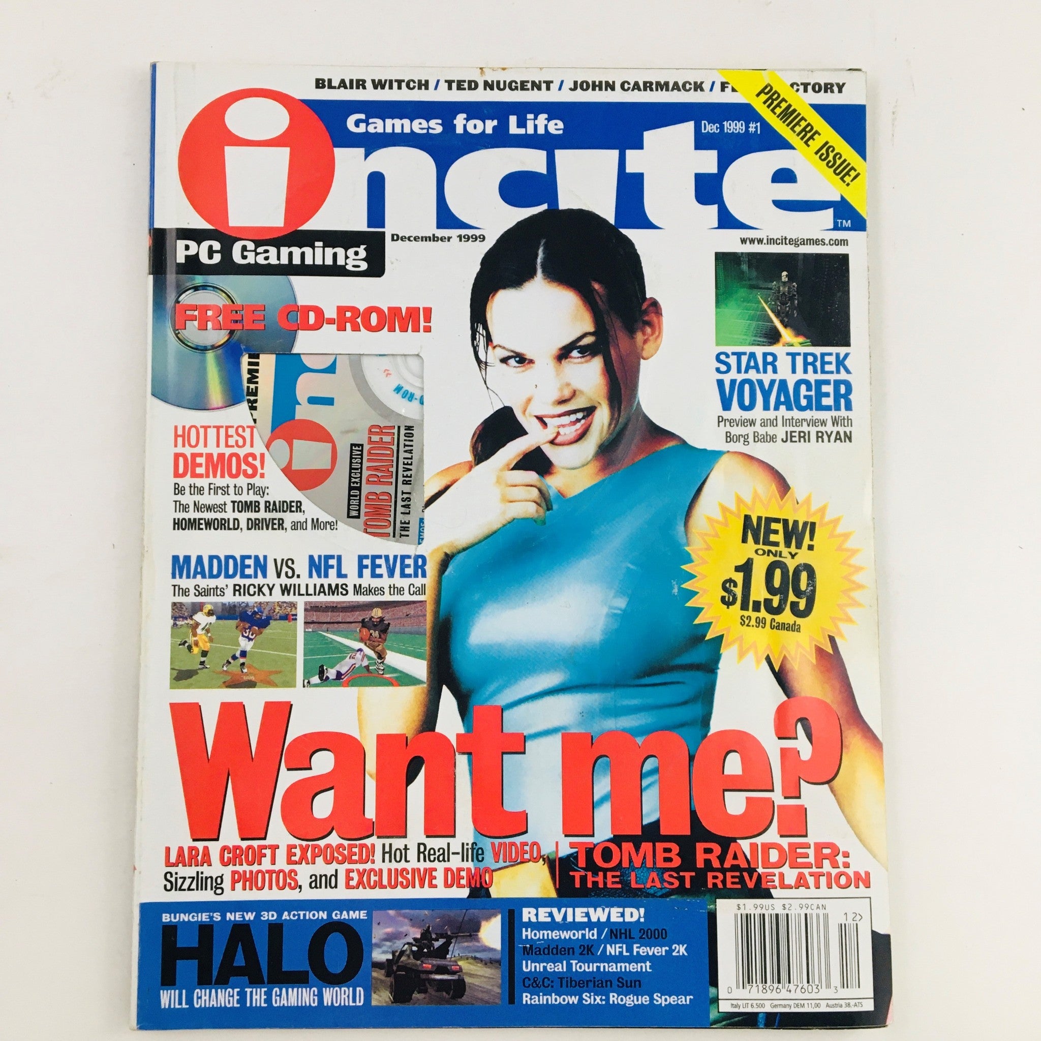 Incite Magazine December 1999 Tomb Raider The Last Revolution No Label