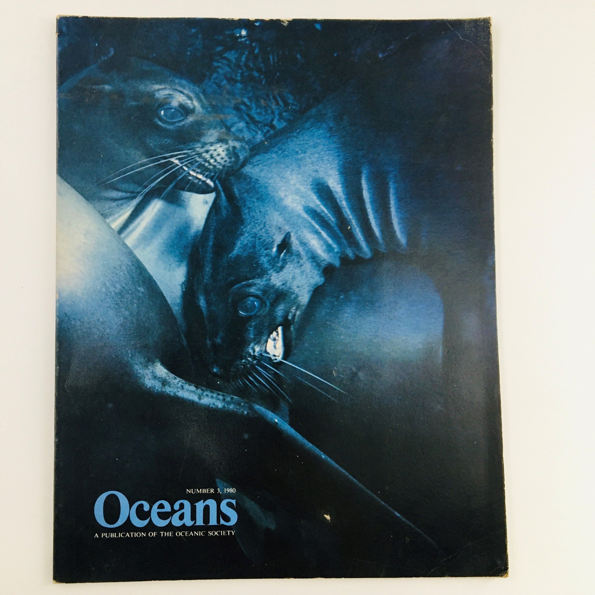 Oceans Magazine May 1980 Vol 13 No. 3 A Trio of Galapagos Sea Lions No Label