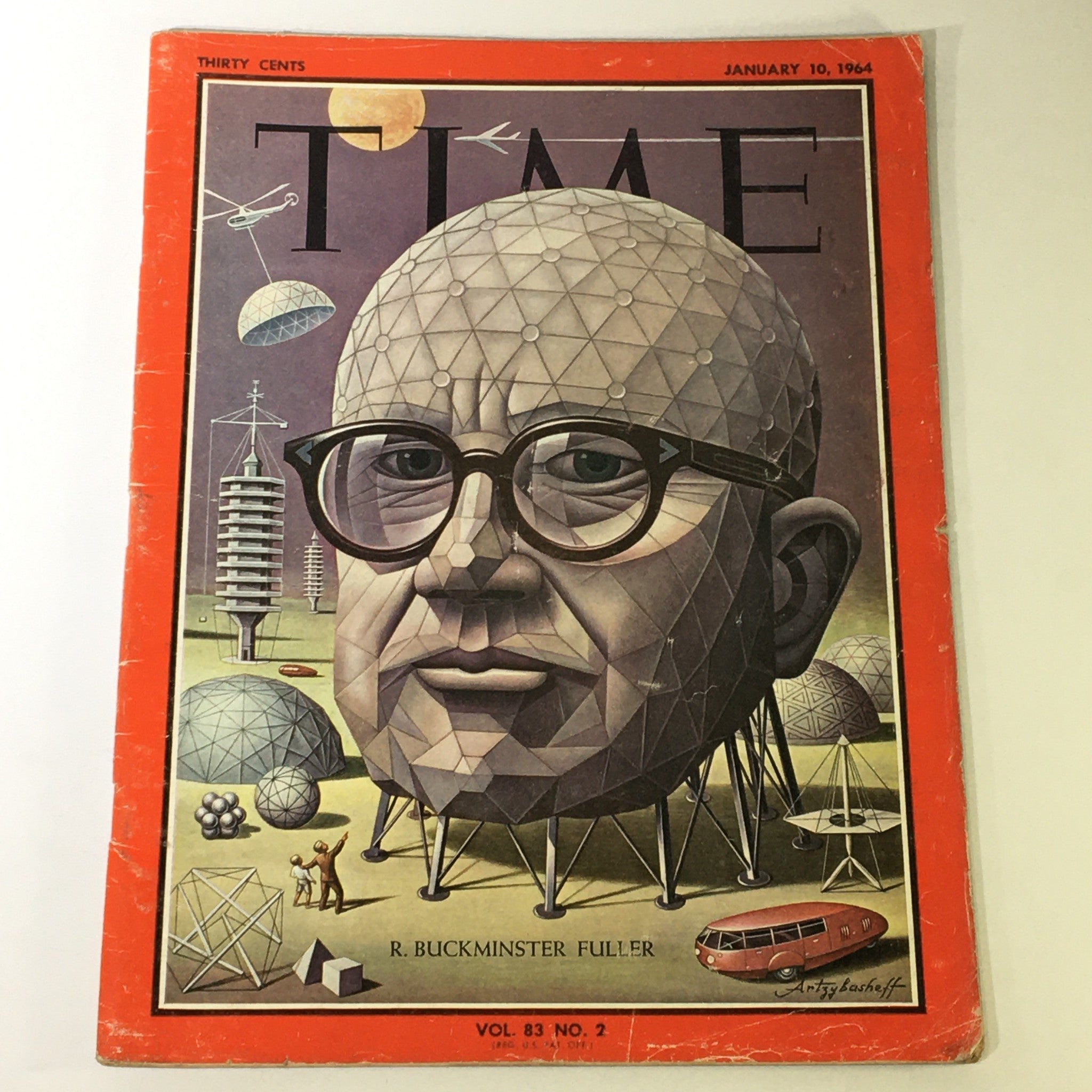 VTG Time Magazine January 10 1964 - Architect Richard Buckminster Fuller