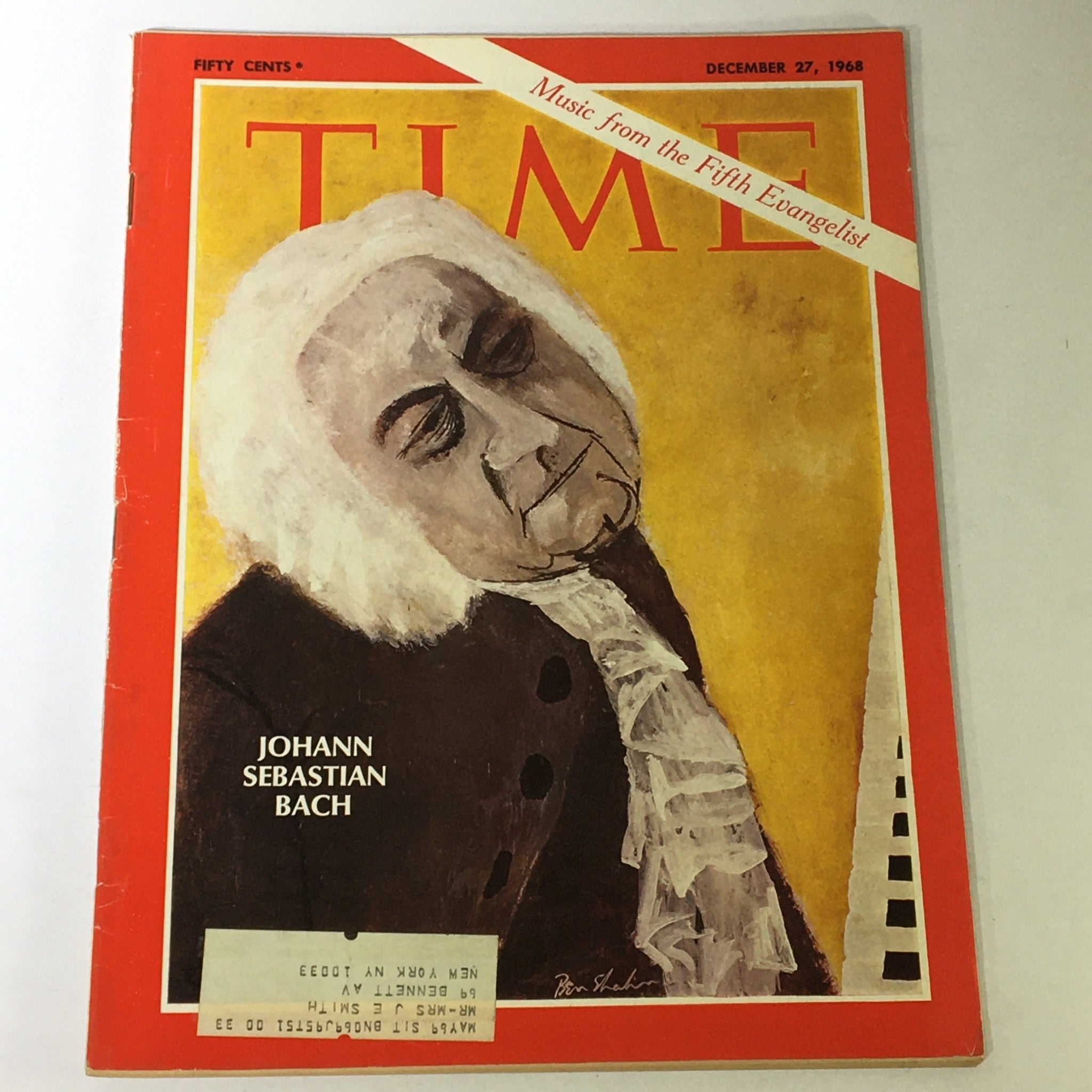 VTG Time Magazine December 27 1968 - Musician Johann Sebastian Bach