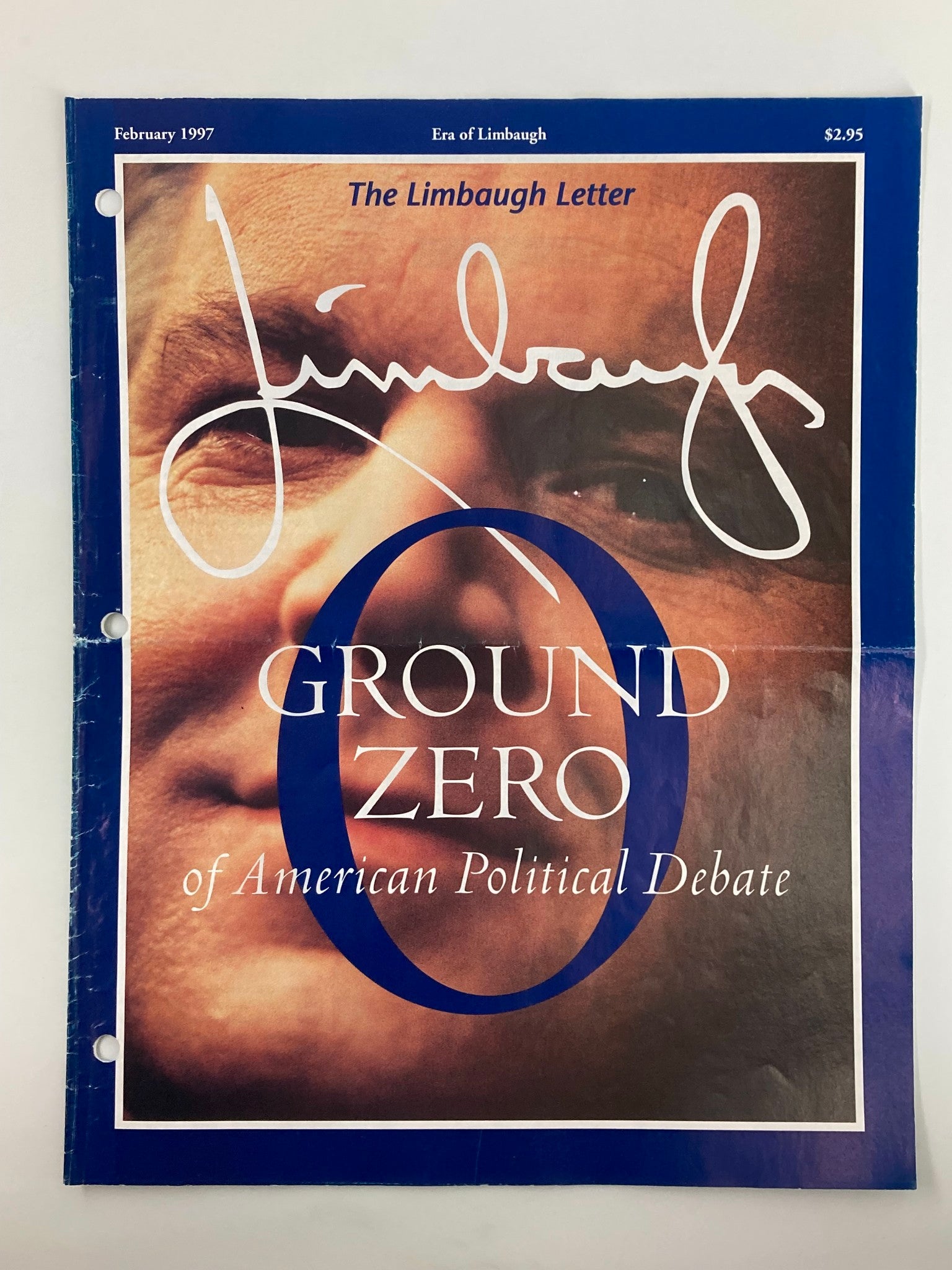 Rush Limbaugh Letter Newsletter Magazine February 1997 Zero Political Debate