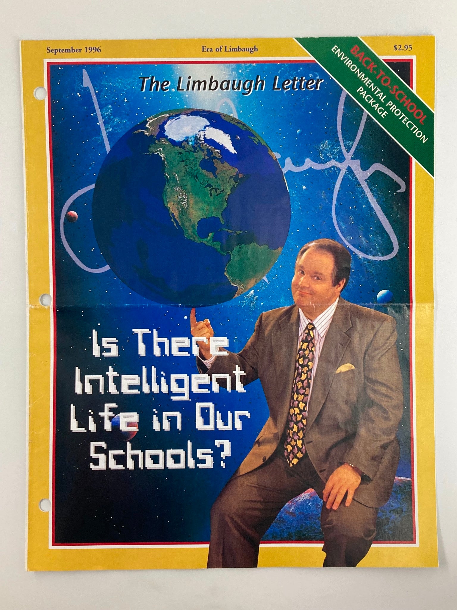 Rush Limbaugh Letter Newsletter Magazine September 1996 Life in Schools