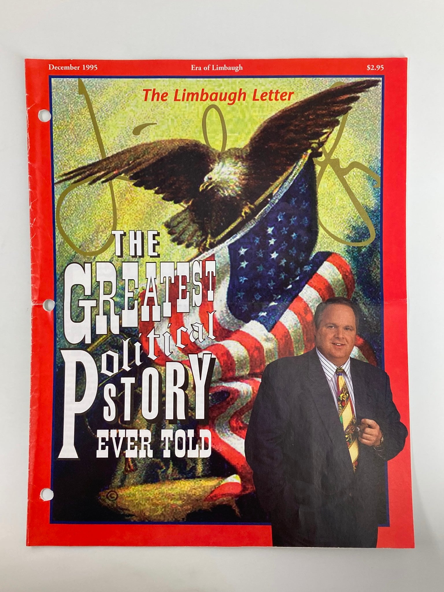 Rush Limbaugh Letter Newsletter Magazine December 1995 Greatest Political Story