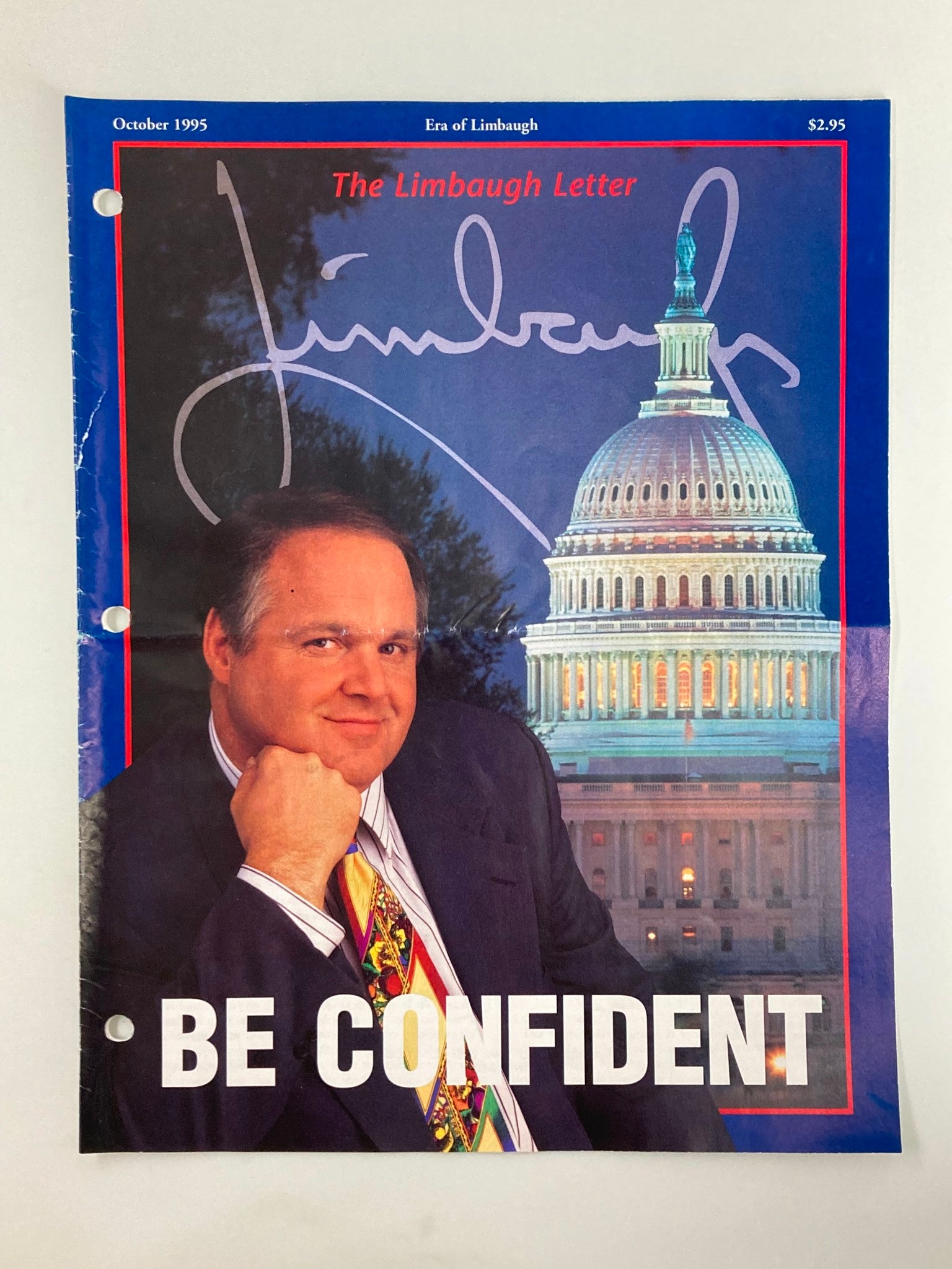 Rush Limbaugh Letter Newsletter Magazine October 1995 Preserving Wisdom