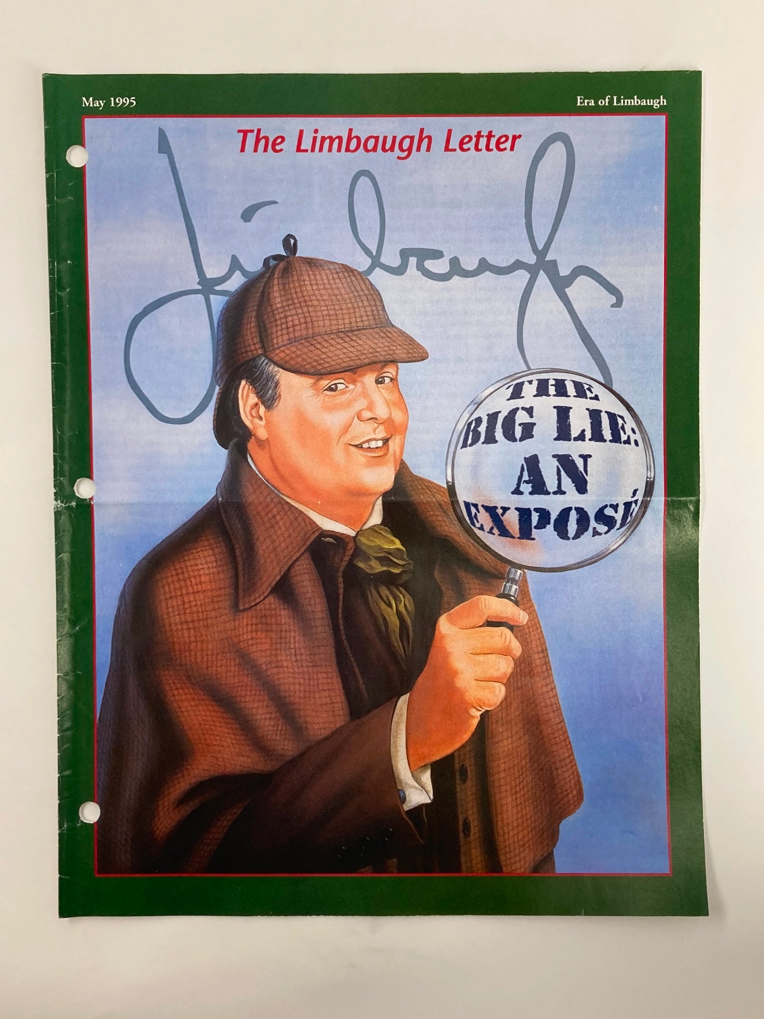 Rush Limbaugh Letter Newsletter Magazine May 1995 The Big Lie An Expose