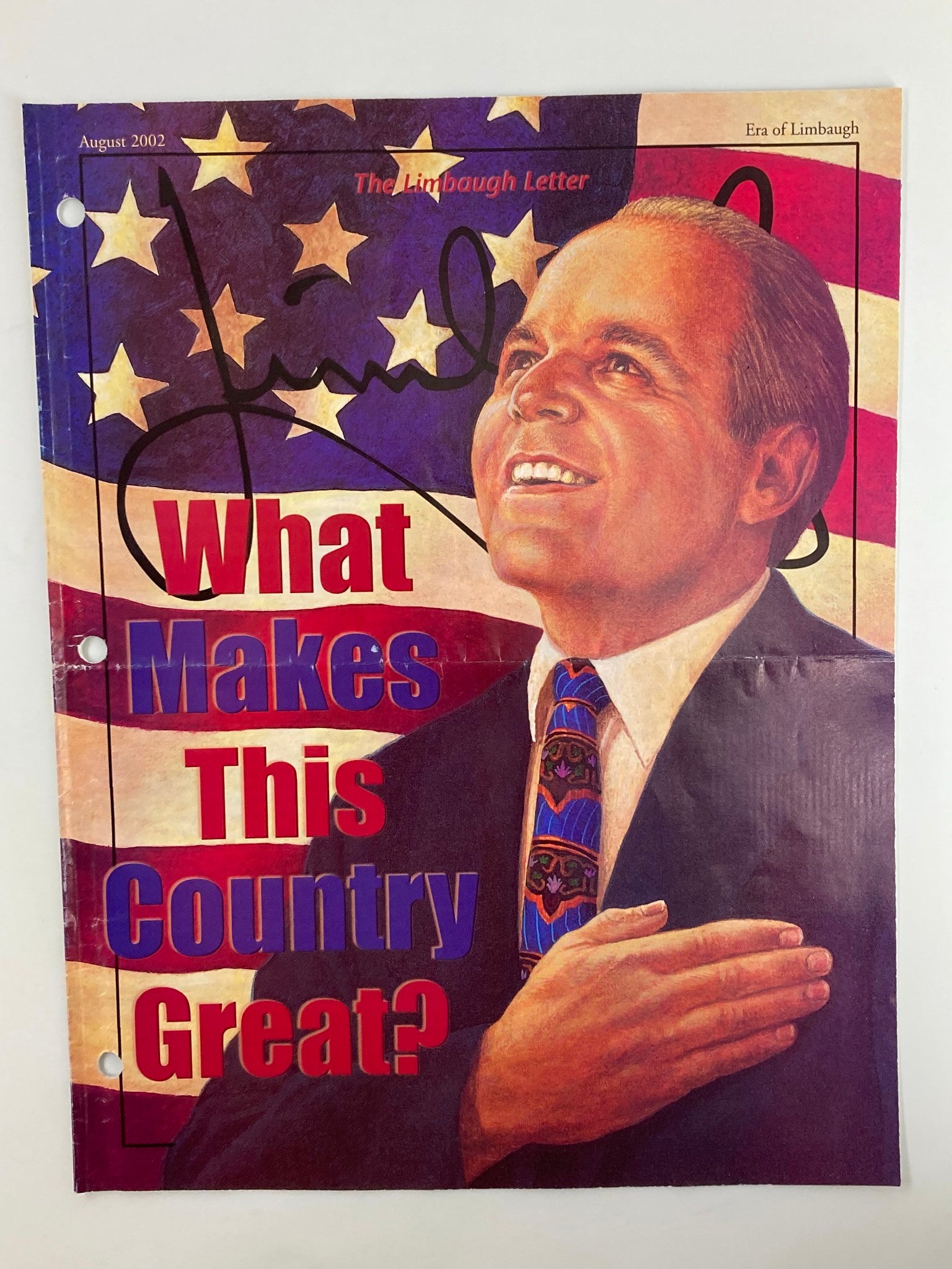 Rush Limbaugh Letter Newsletter Magazine August 2002 Makes This Country Great