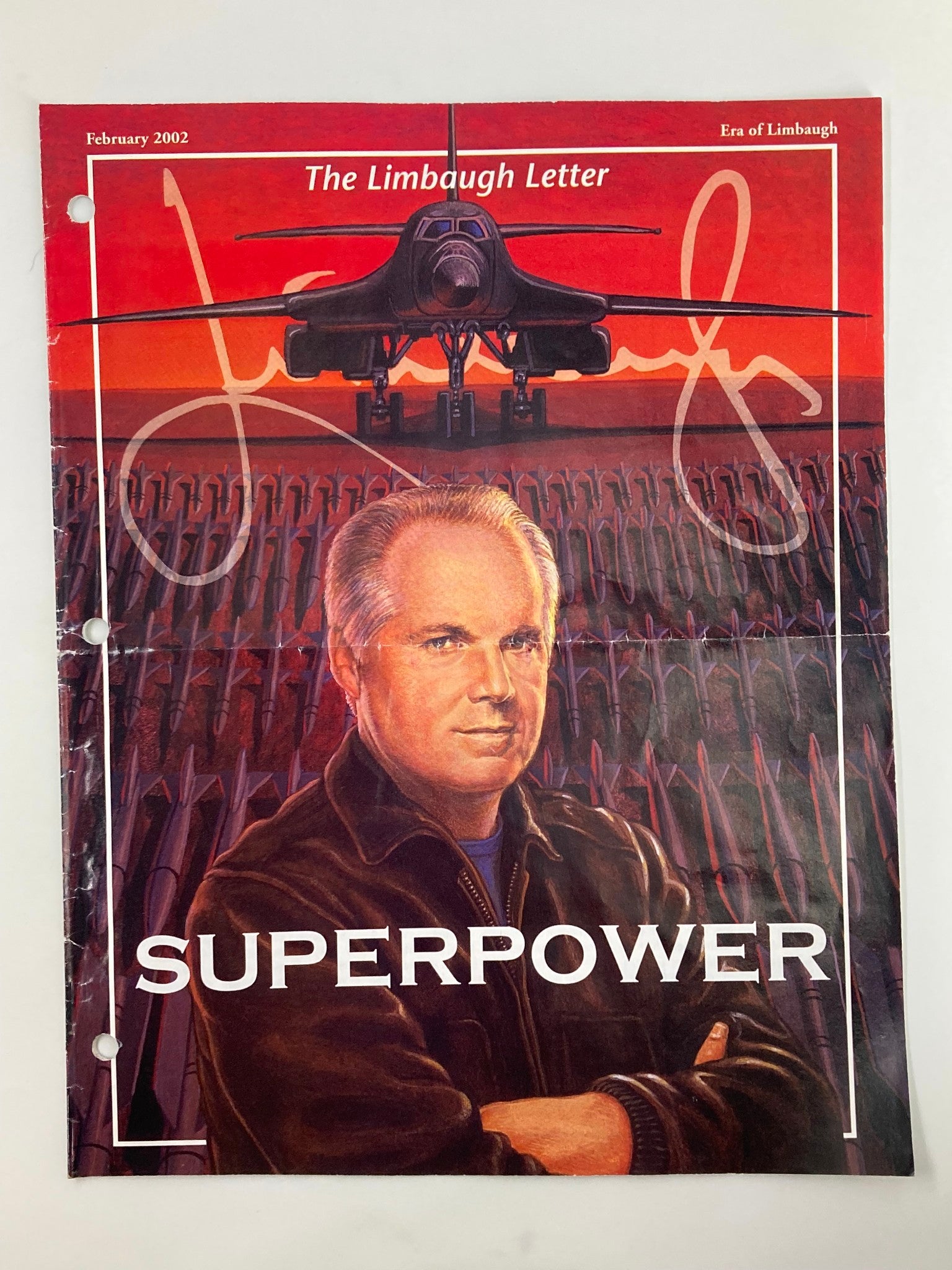 Rush Limbaugh Letter Newsletter Magazine February 2002 Rush Limbaugh Superpower