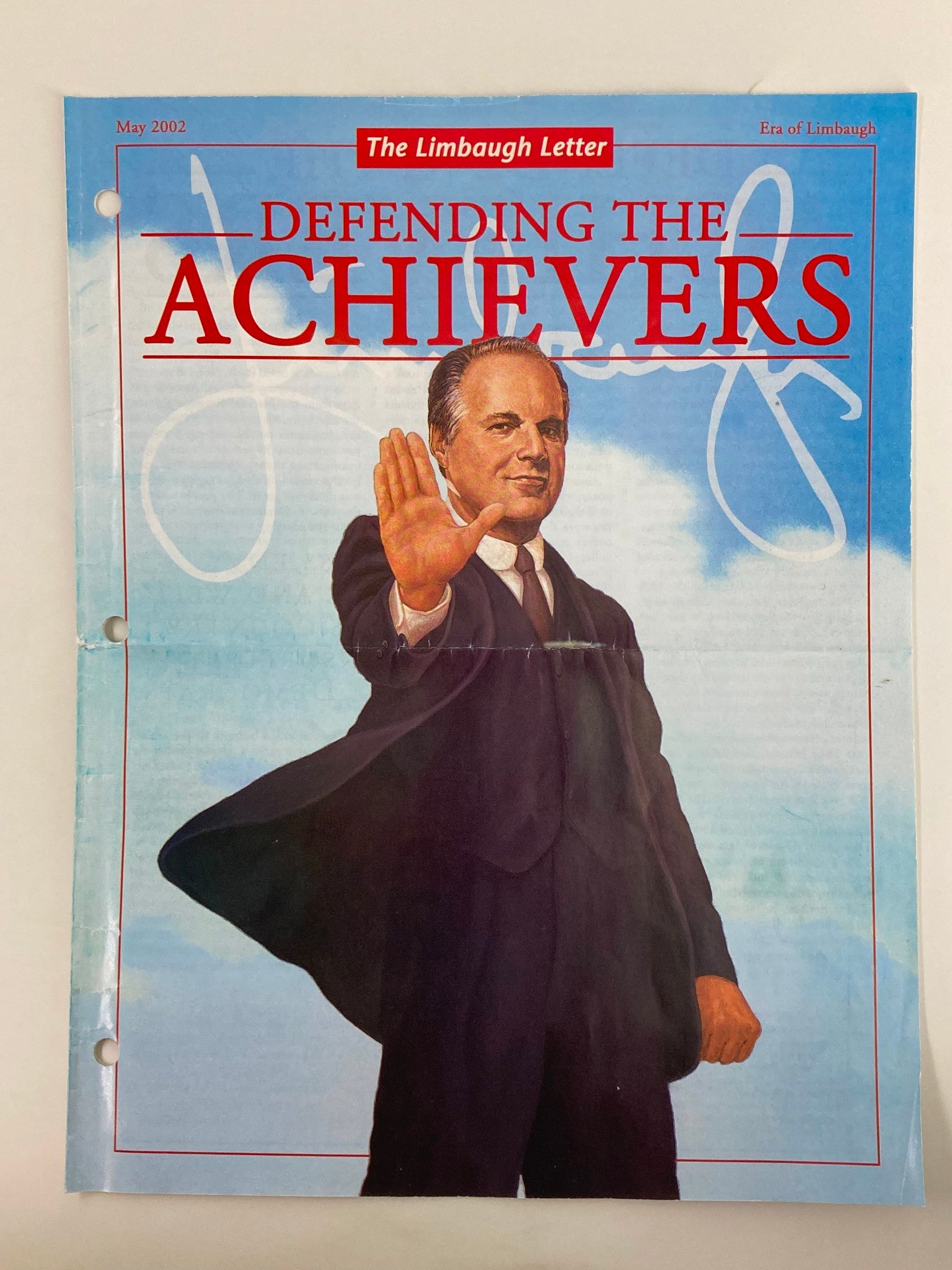 Rush Limbaugh Letter Newsletter Magazine May 2002 Defending the Achievers