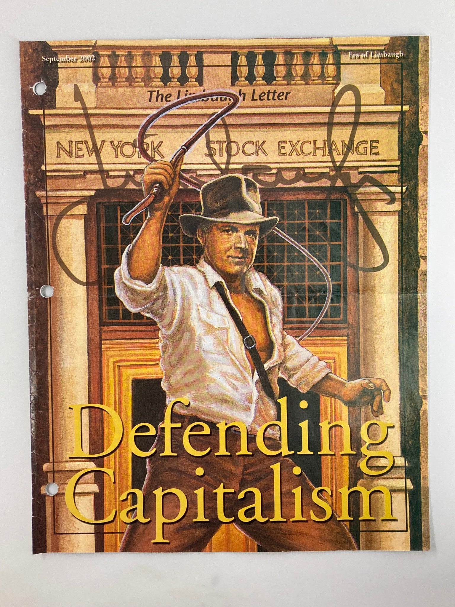 Rush Limbaugh Letter Newsletter Magazine September 2002 Defending Capitalism