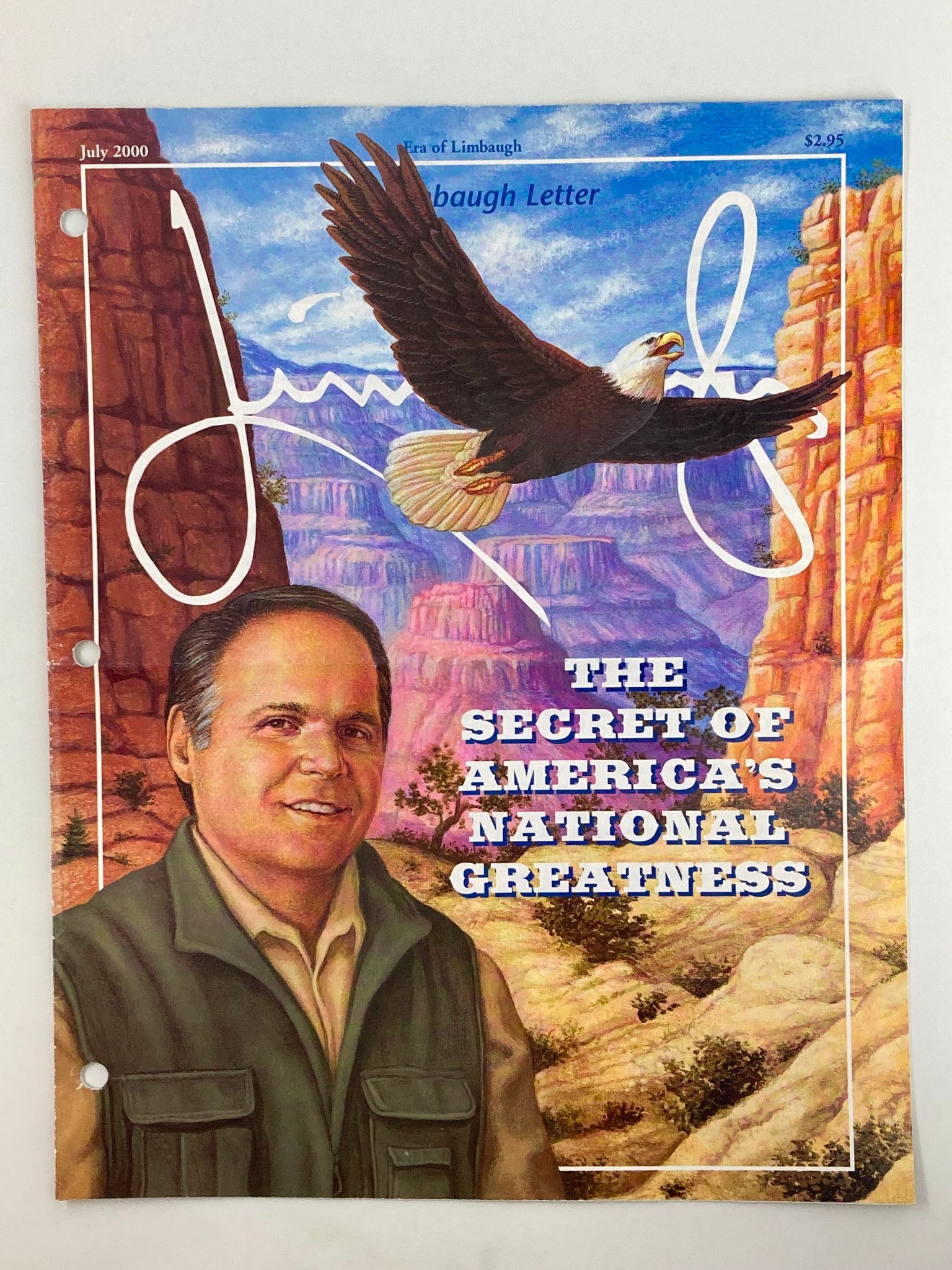 Rush Limbaugh Letter Newsletter Magazine July 2000 America's National Greatness