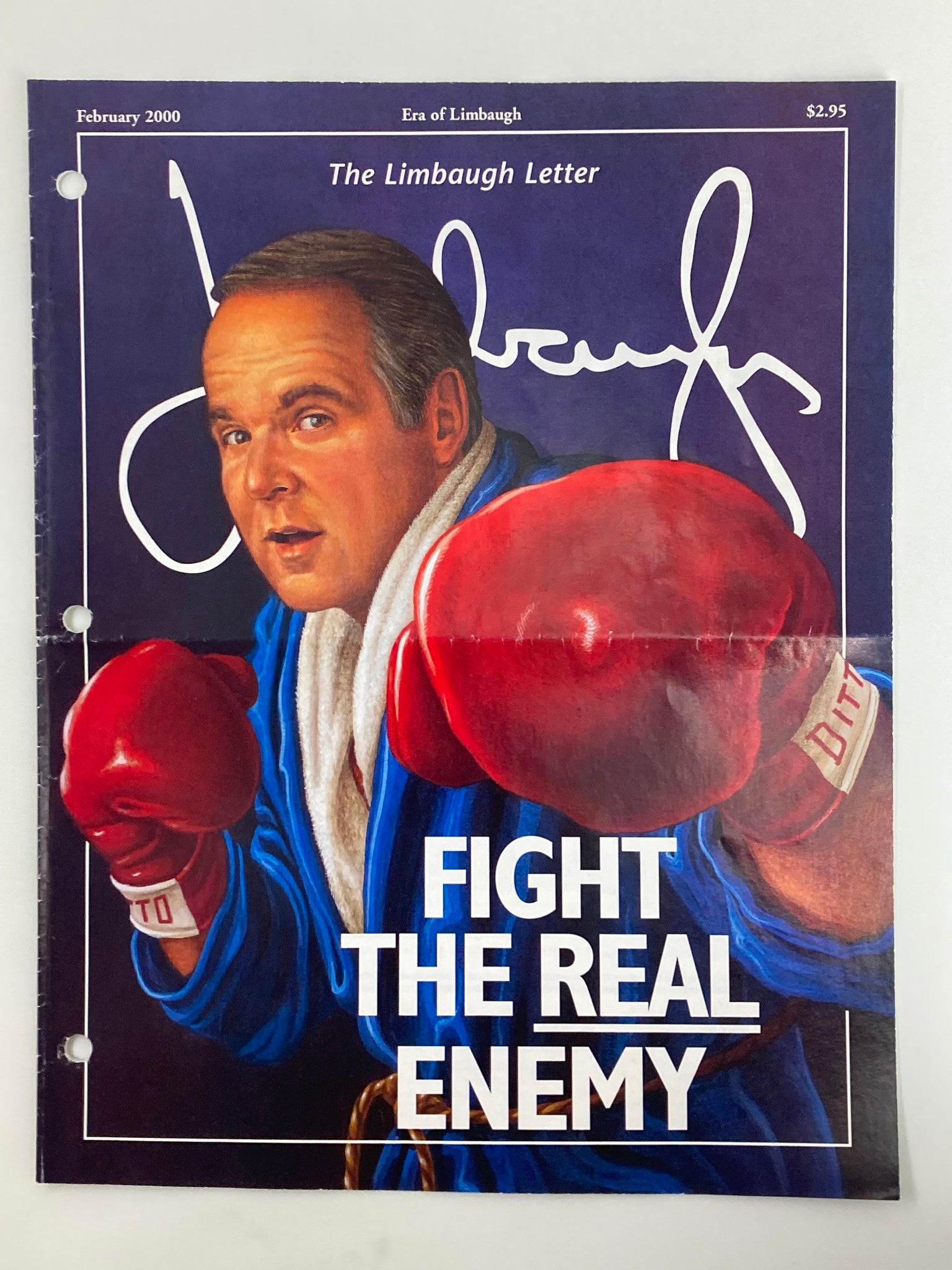 Rush Limbaugh Letter Newsletter Magazine February 2000 Fight The Real Enemy