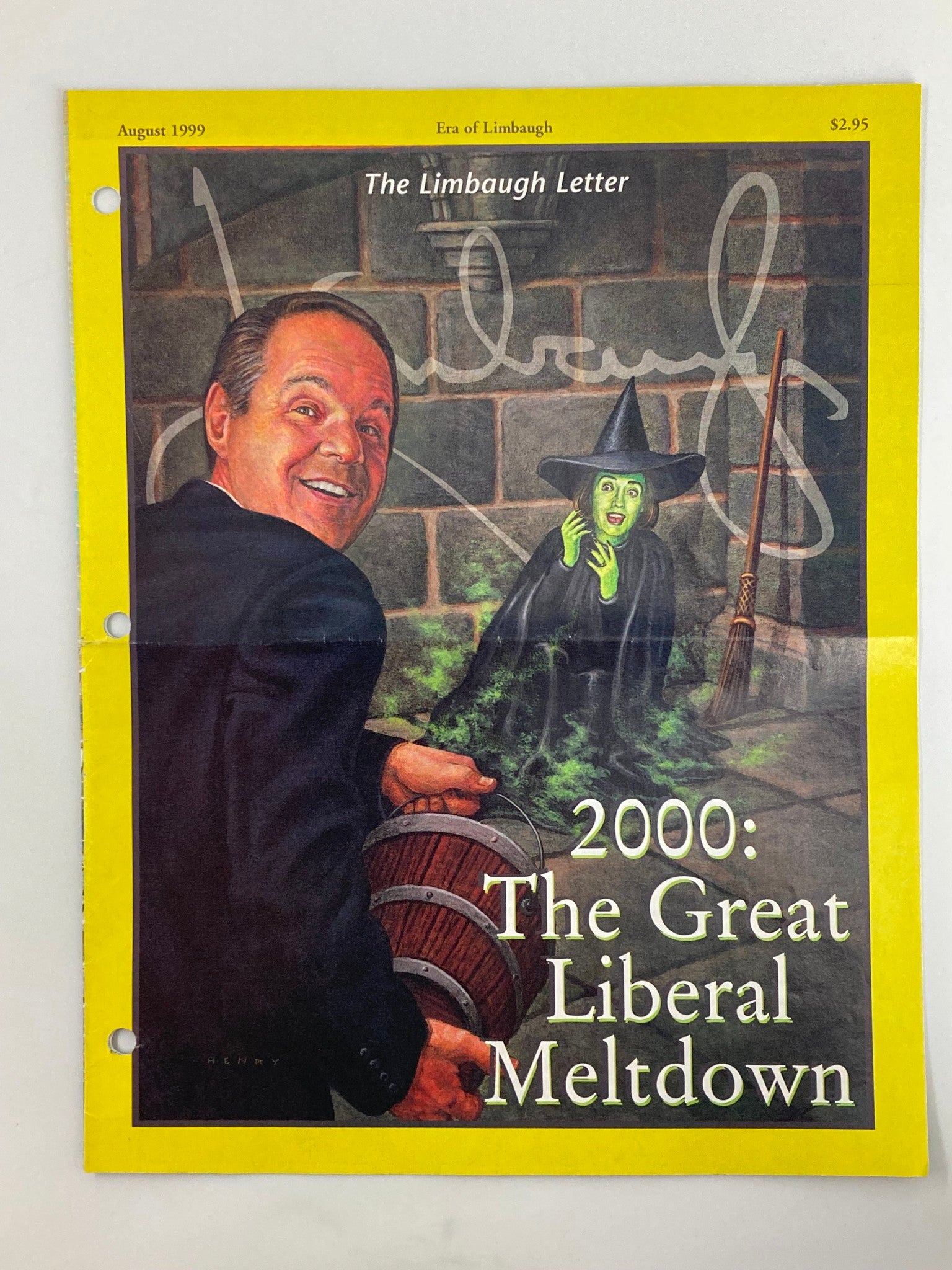 Rush Limbaugh Letter Newsletter Magazine August 1999 The Great Meltdown