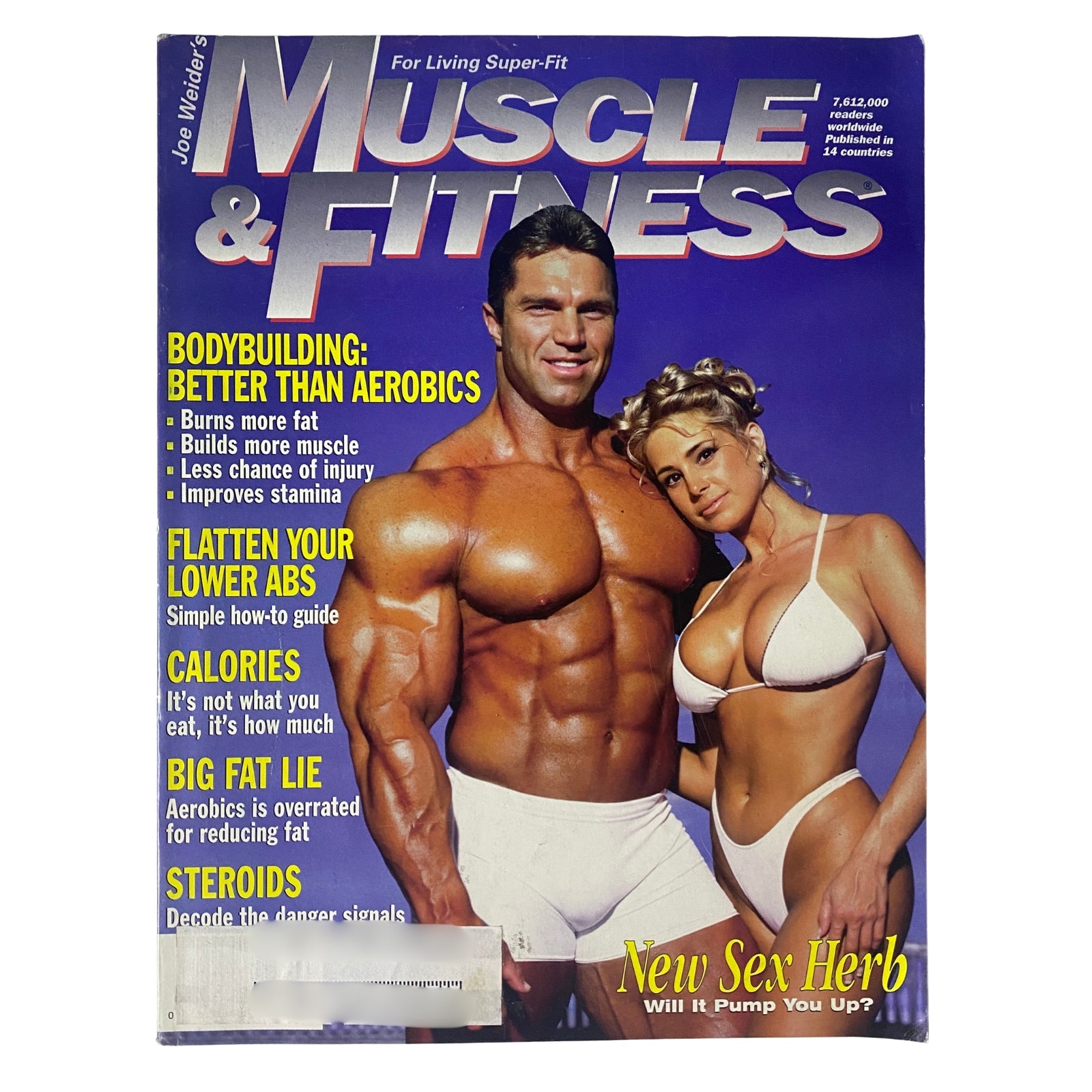 Muscle & Fitness Magazine September 1996 cover featuring Gary Strydom and Pamela Paulshock, showcasing fitness and bodybuilding insights.