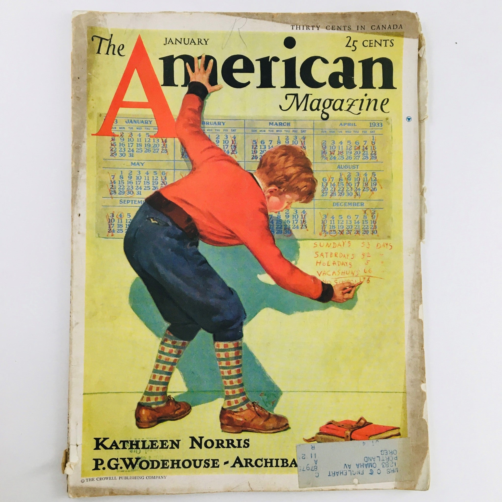 The American Magazine January 1933 A Noted Pastor Tells Why They Don't Go Church