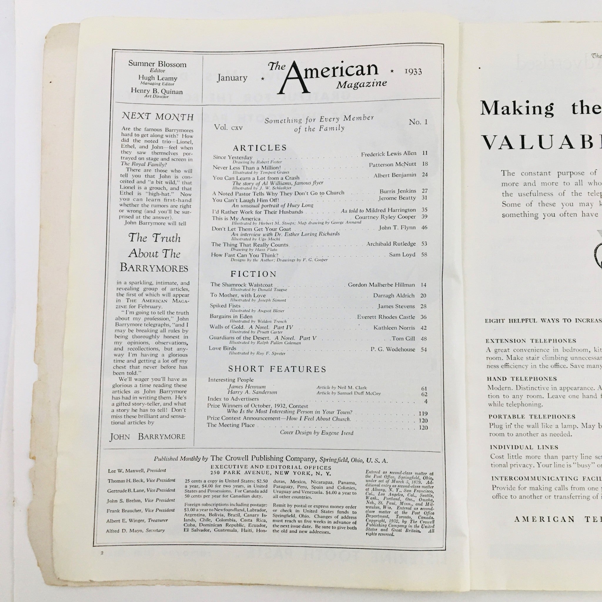 The American Magazine January 1933 A Noted Pastor Tells Why They Don't Go Church