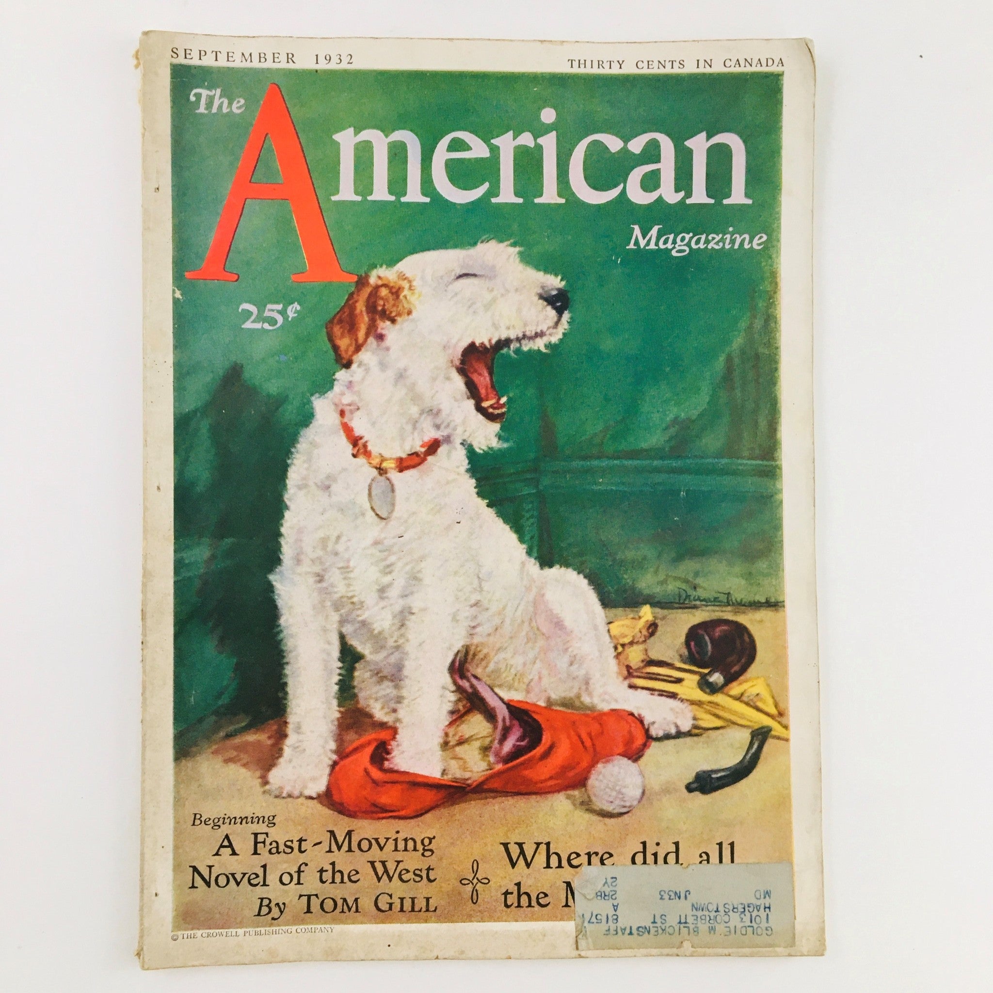 The American Magazine September 1932 Walter Lippman Man with A Flashlight Mind