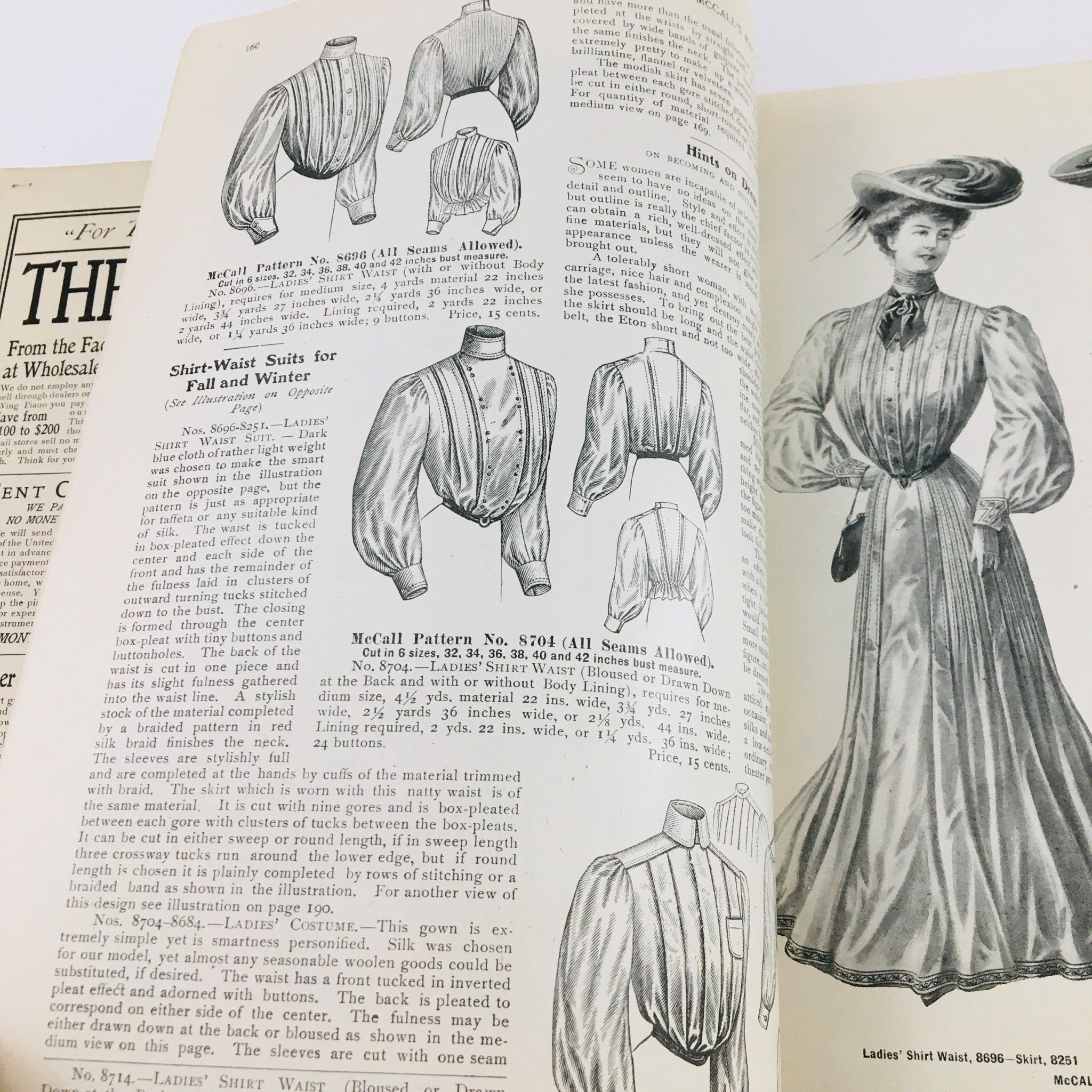 VTG McCall's Magazine November 1904 The Season's Evening Gowns Feature No Label