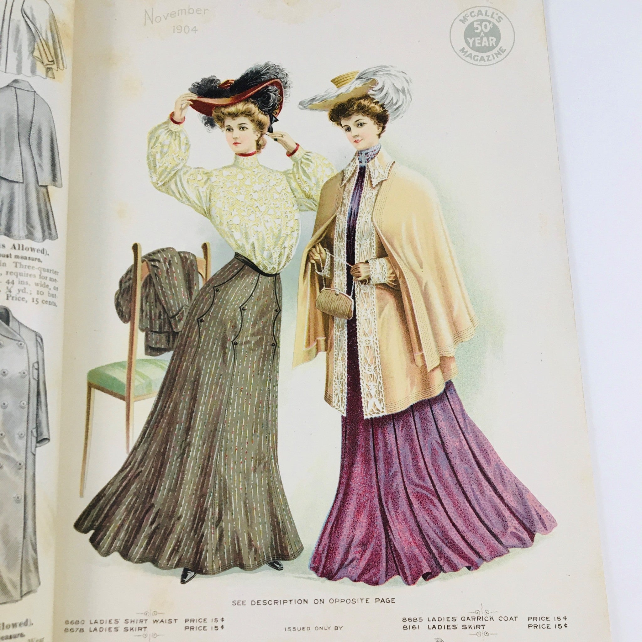 VTG McCall's Magazine November 1904 The Season's Evening Gowns Feature No Label