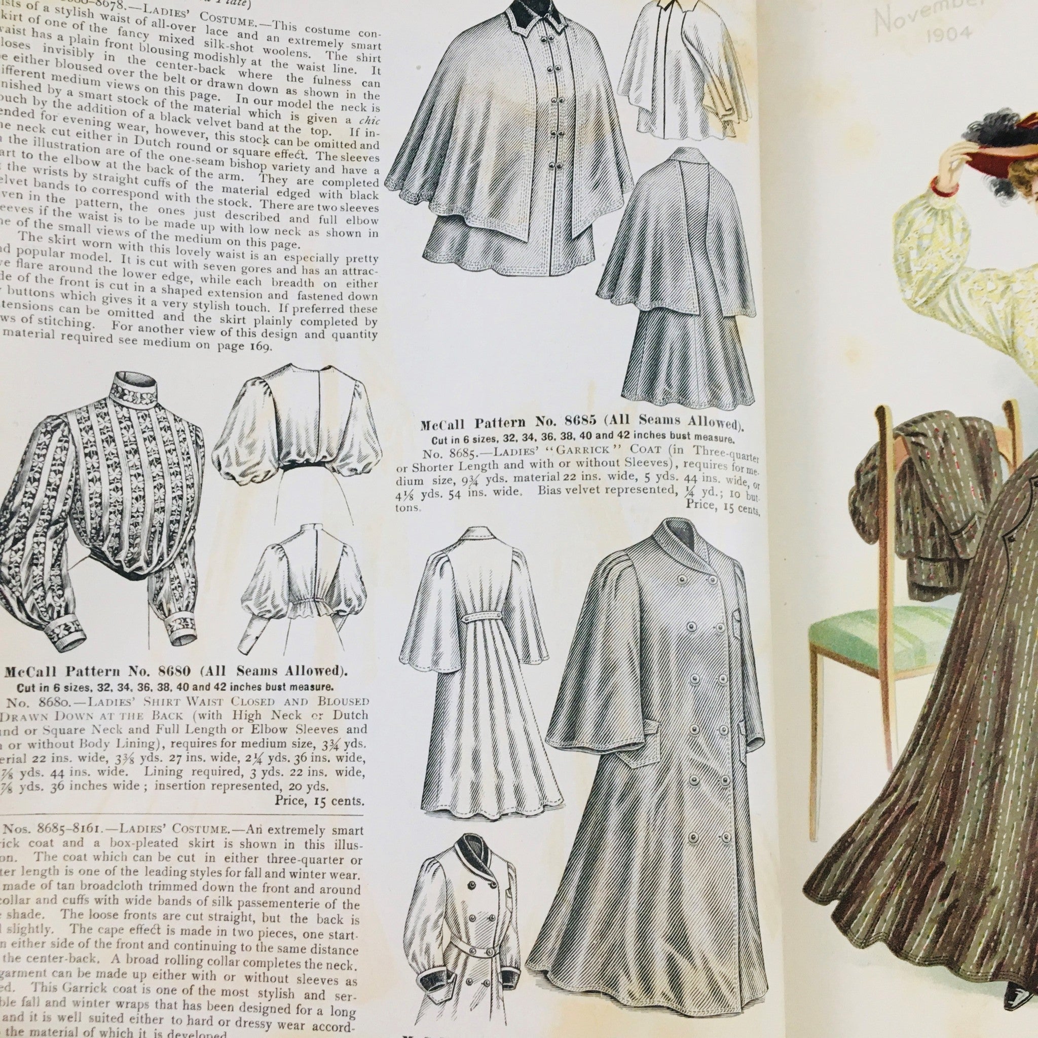 VTG McCall's Magazine November 1904 The Season's Evening Gowns Feature No Label