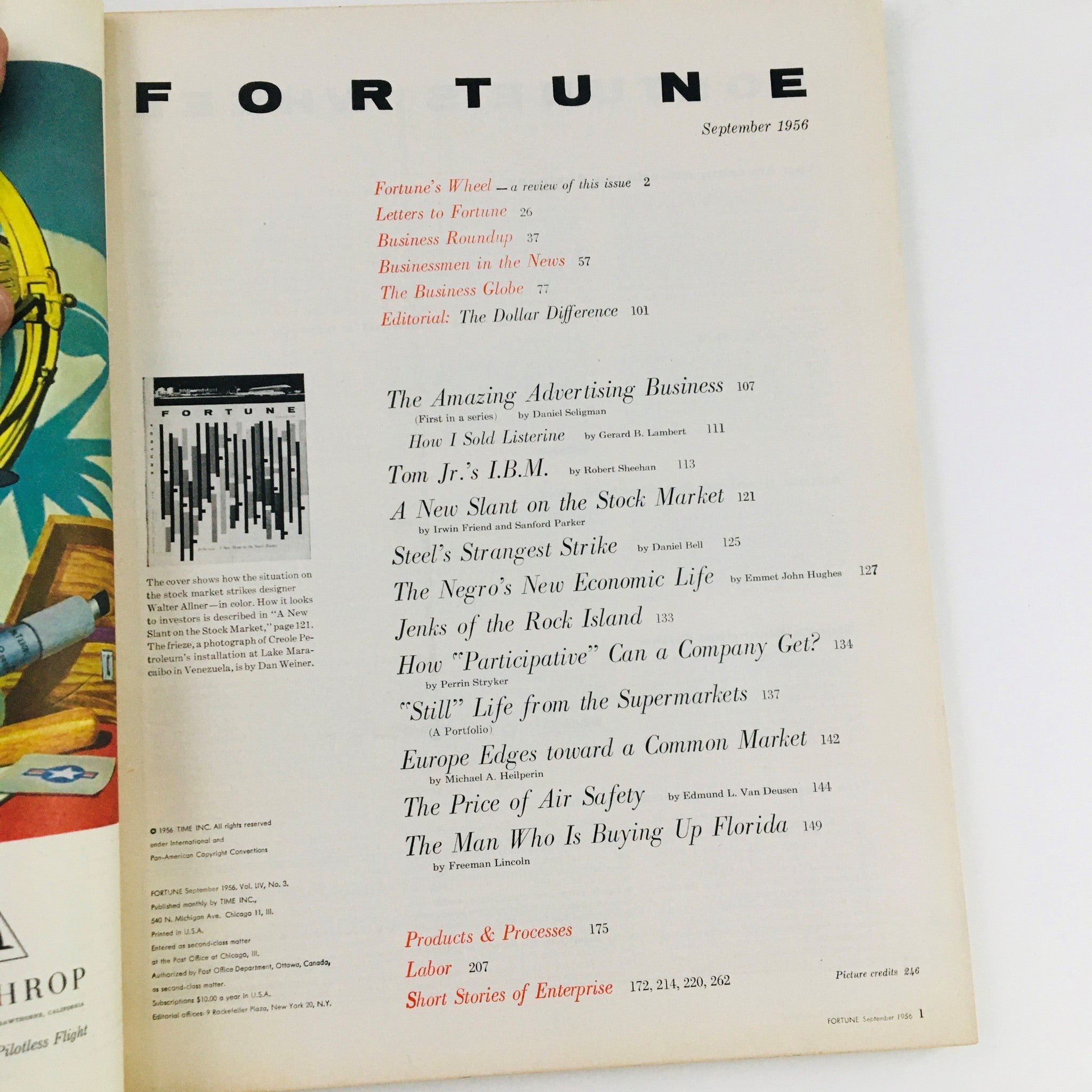 Fortune Magazine September 1956 A New Slant on the Stock Market No Label