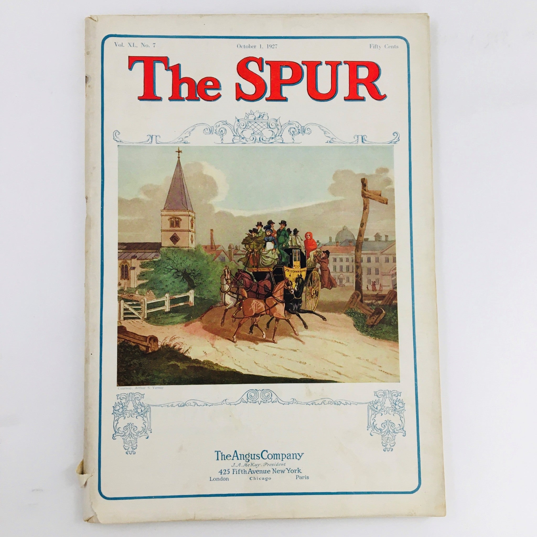 VTG The Spur Magazine October 1 1927 Country Real Estate Directory No Label