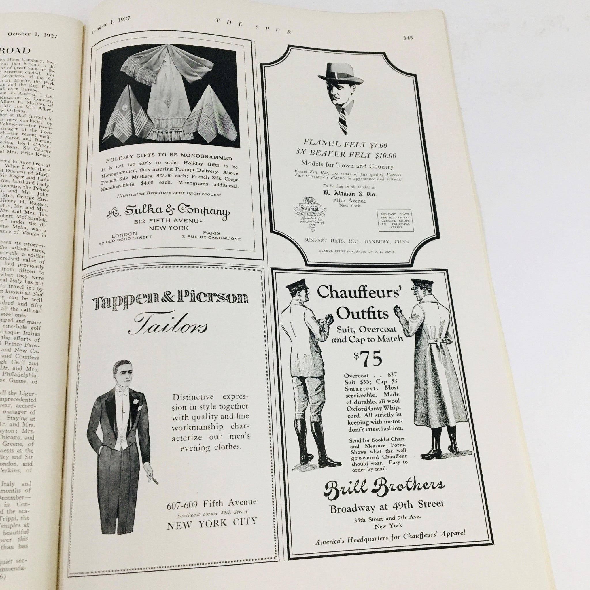 VTG The Spur Magazine October 1 1927 Country Real Estate Directory No Label