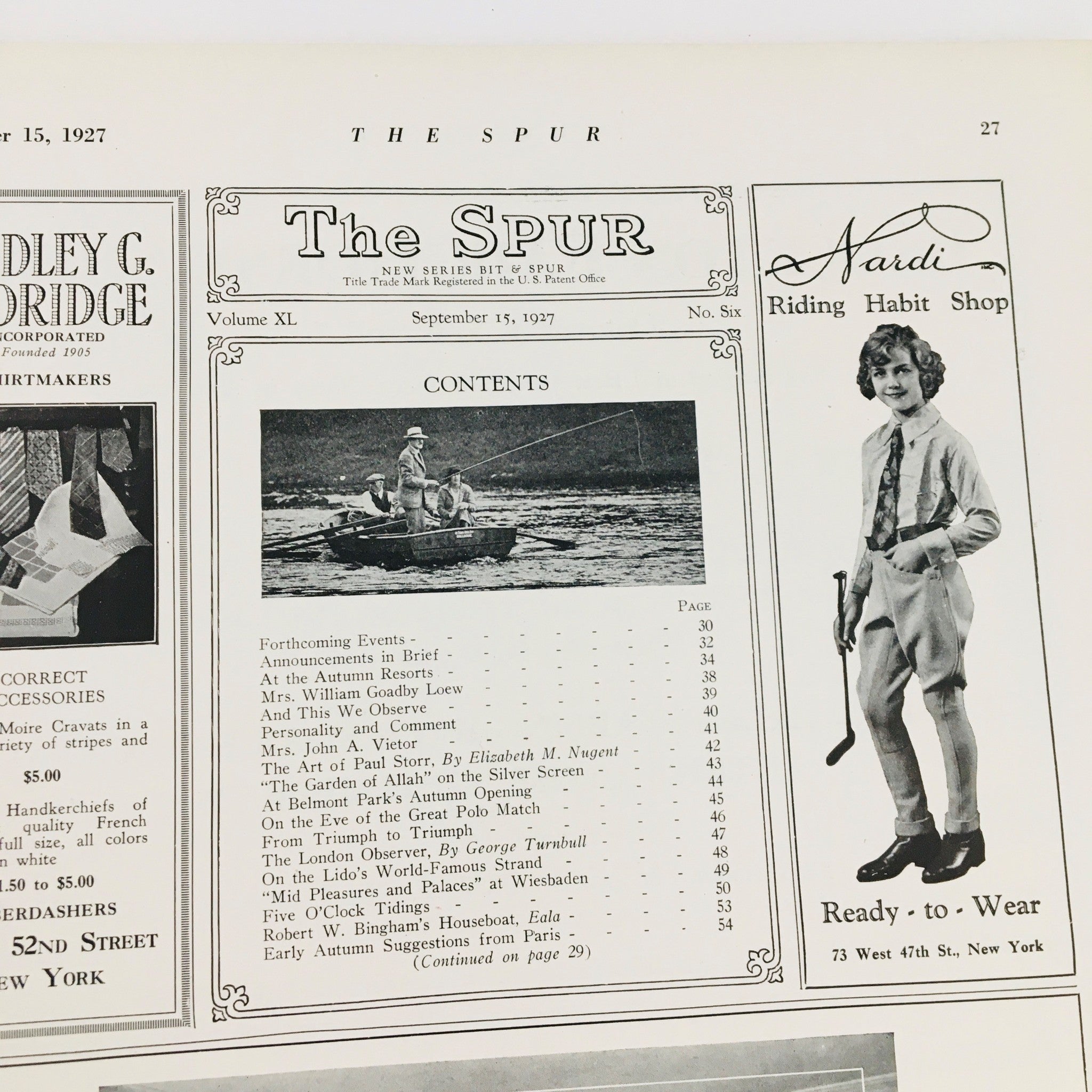 VTG The Spur Magazine September 15 1927 Criticism at The Berkshire No Label