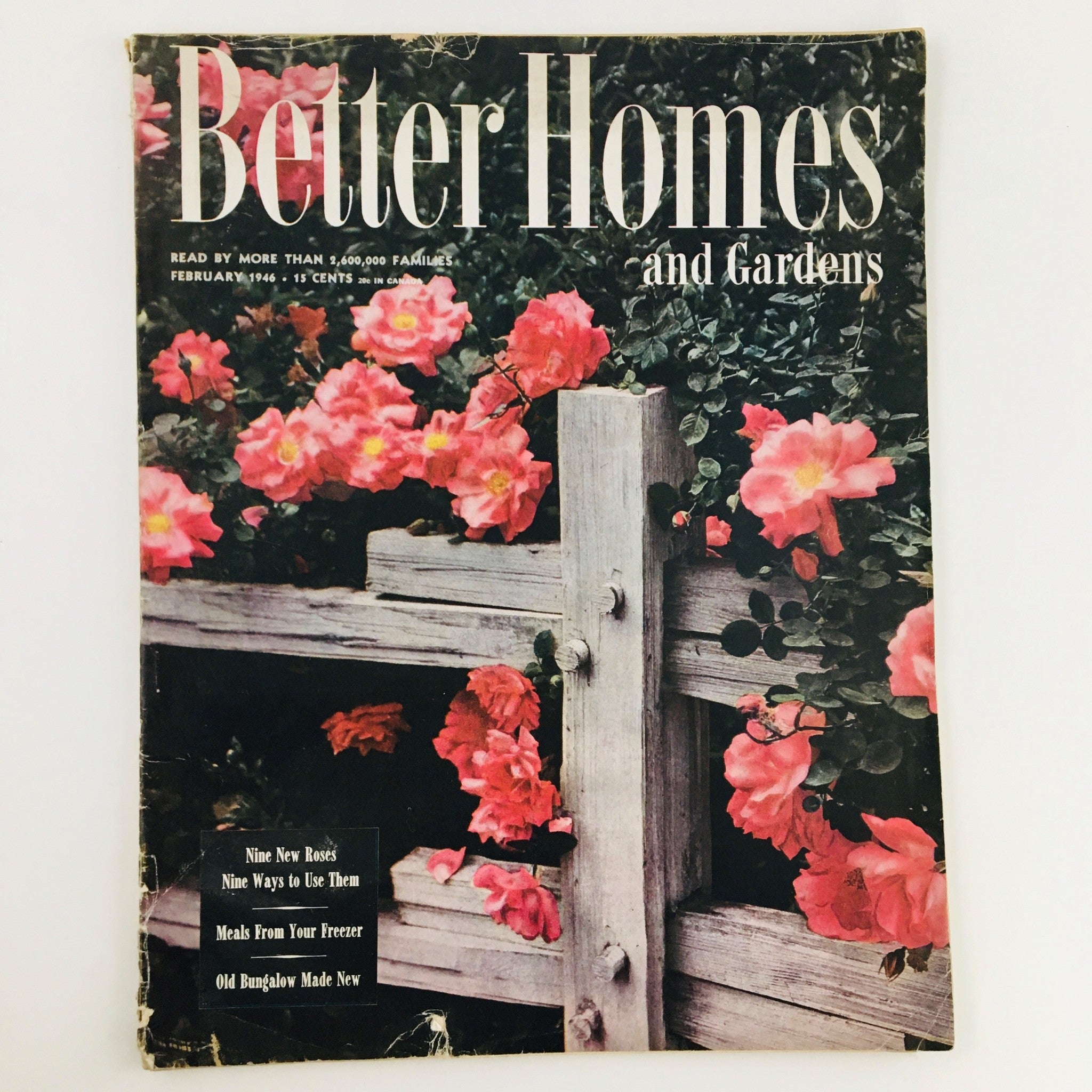 Better Homes & Gardens Magazine February 1946 Nine New Roses & Ways To Use Them