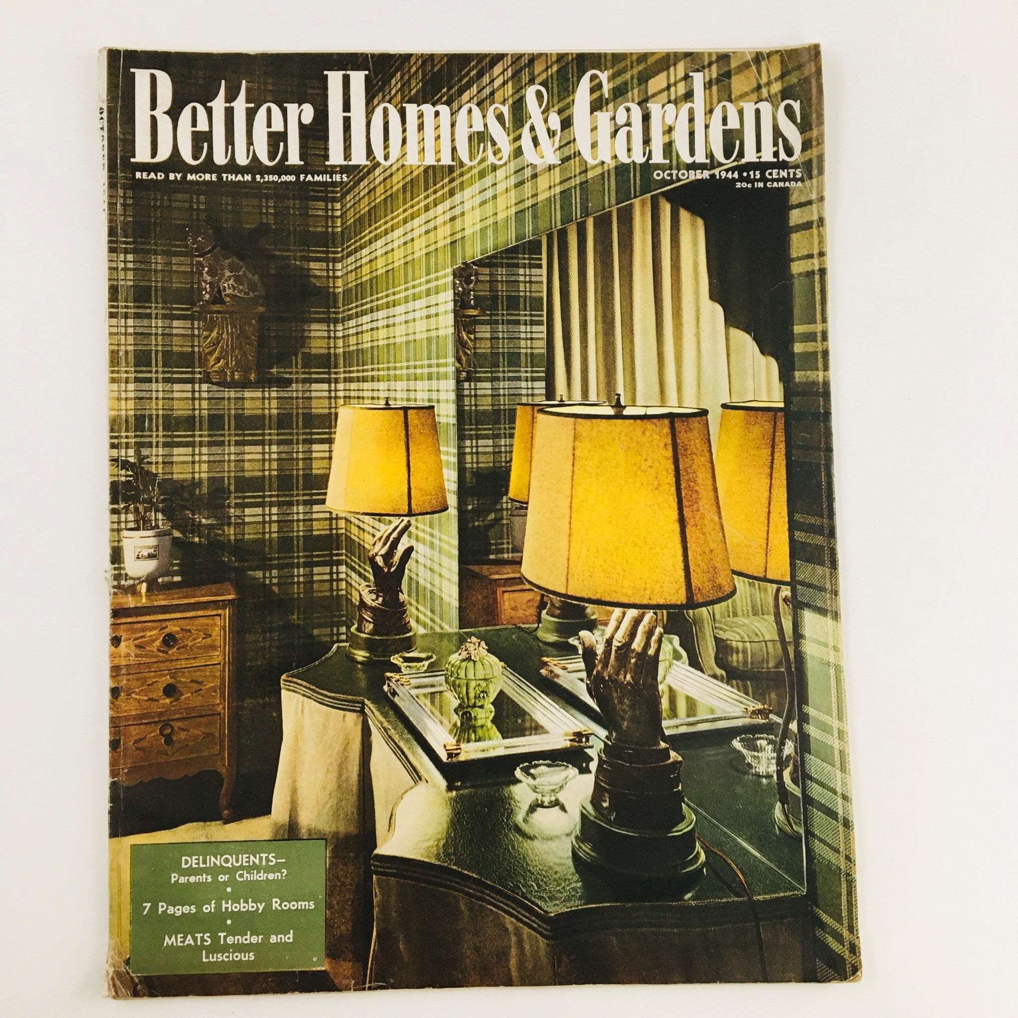 Better Homes & Gardens Magazine October 1944 Delinquents Parents or Children?