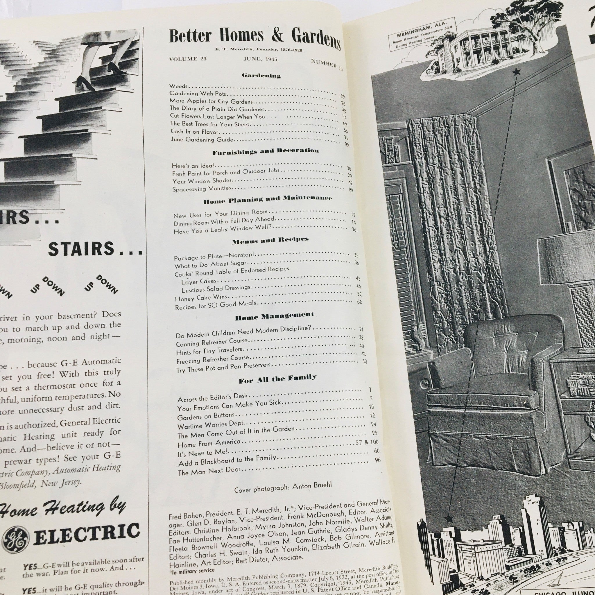 Better Homes & Gardens Magazine June 1945 The Best Trees For Your Streets