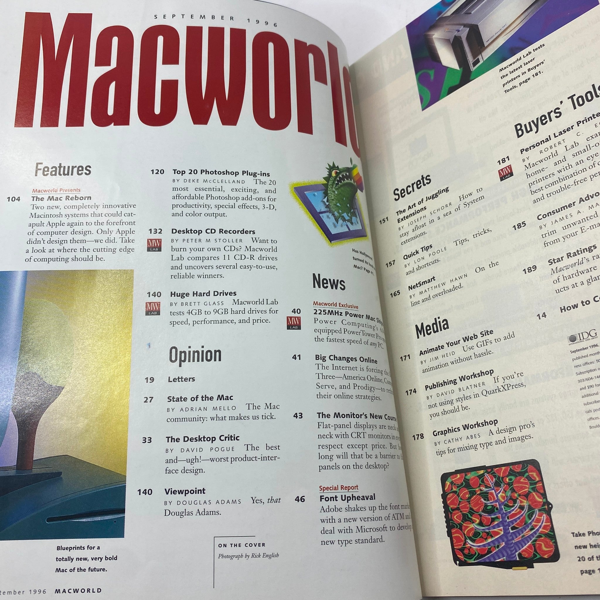 MacWorld Magazine September 1996 The Macintosh Reborn No Label VG