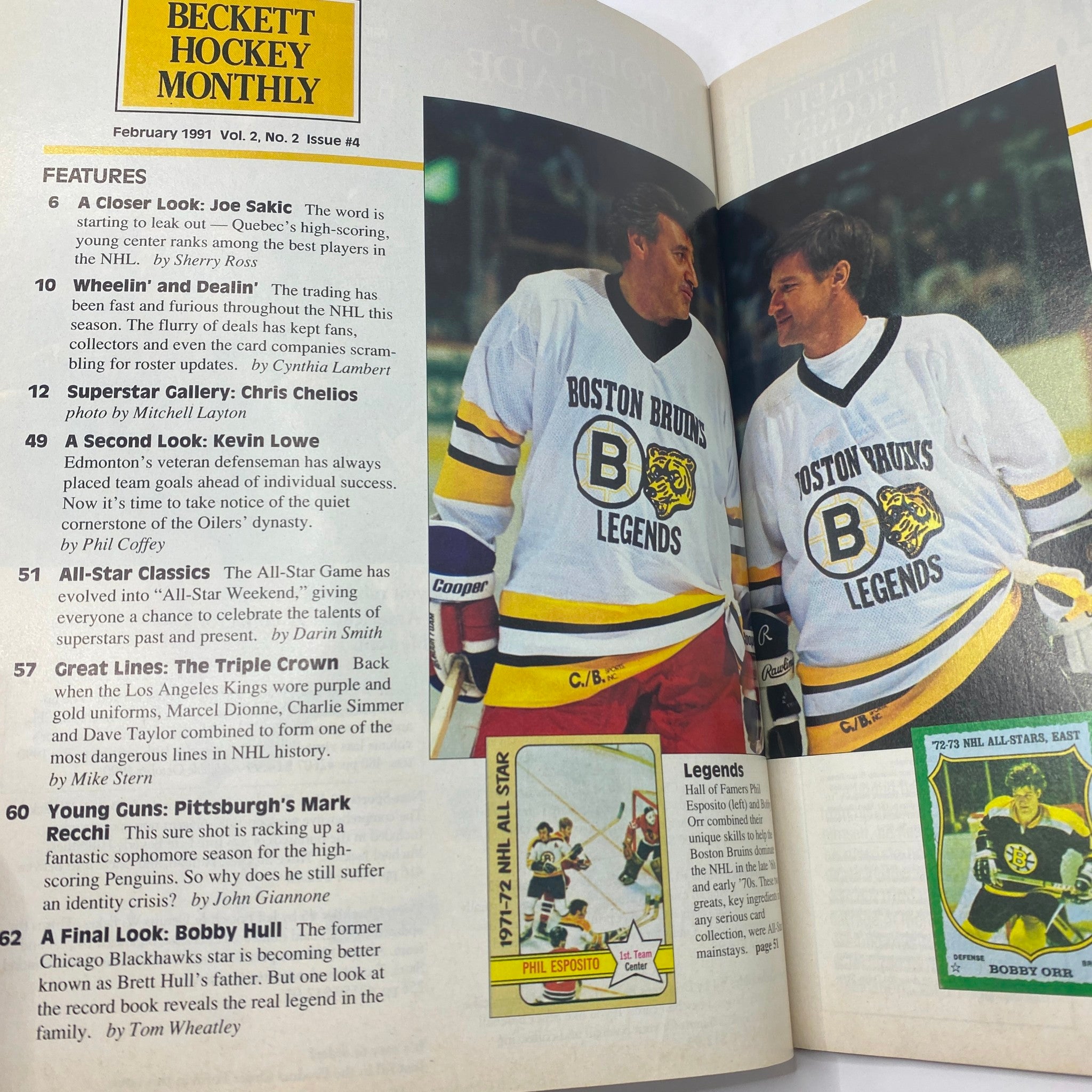 Beckett Monthly Magazine February 1991 Mario Lemieux No Label VG