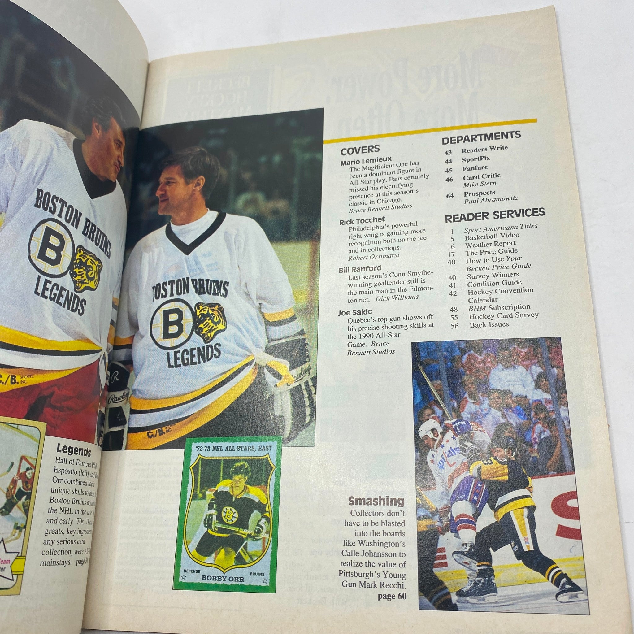 Beckett Monthly Magazine February 1991 Mario Lemieux No Label VG