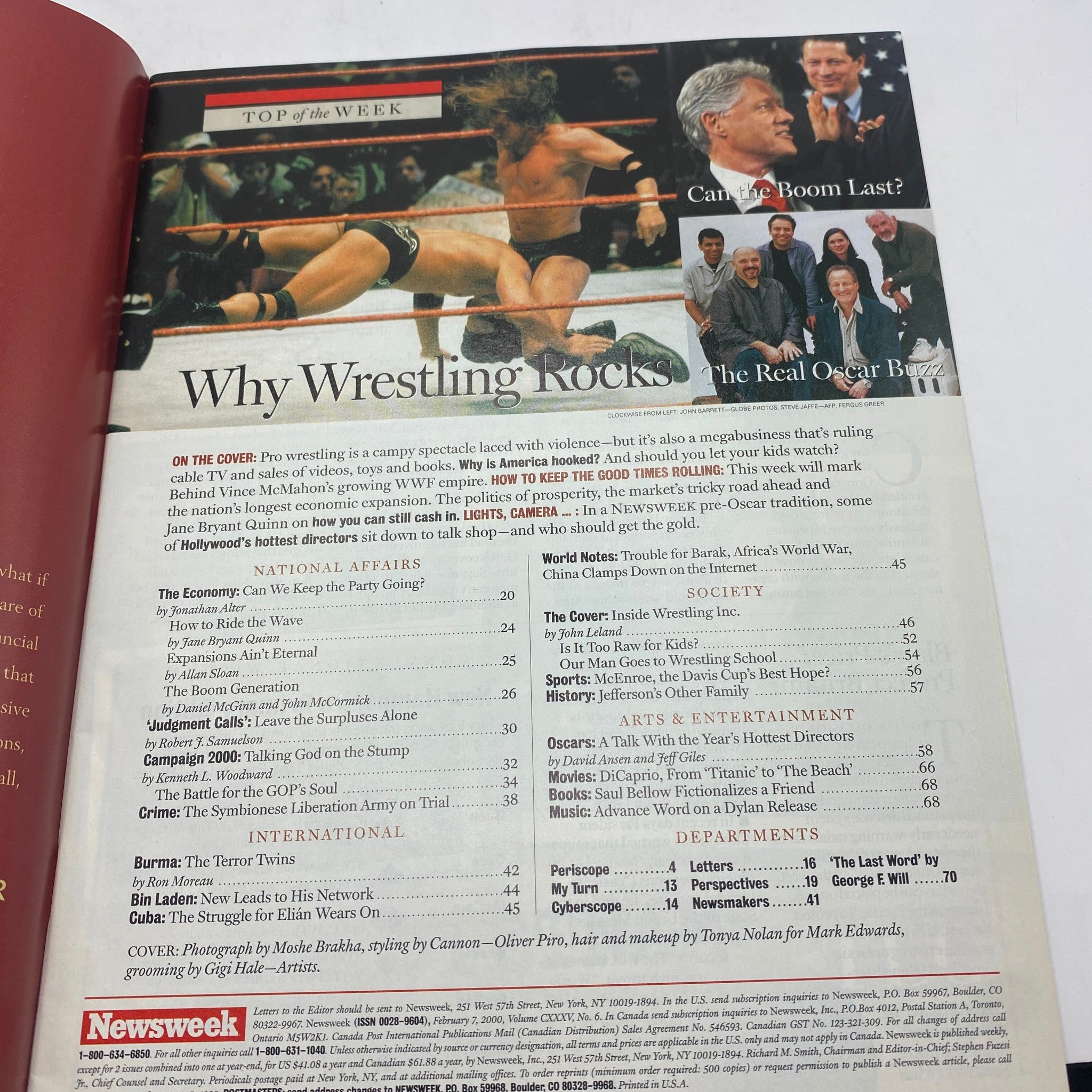 Newsweek Magazine February 7, 2000 Chyna and The Rock No Label VG