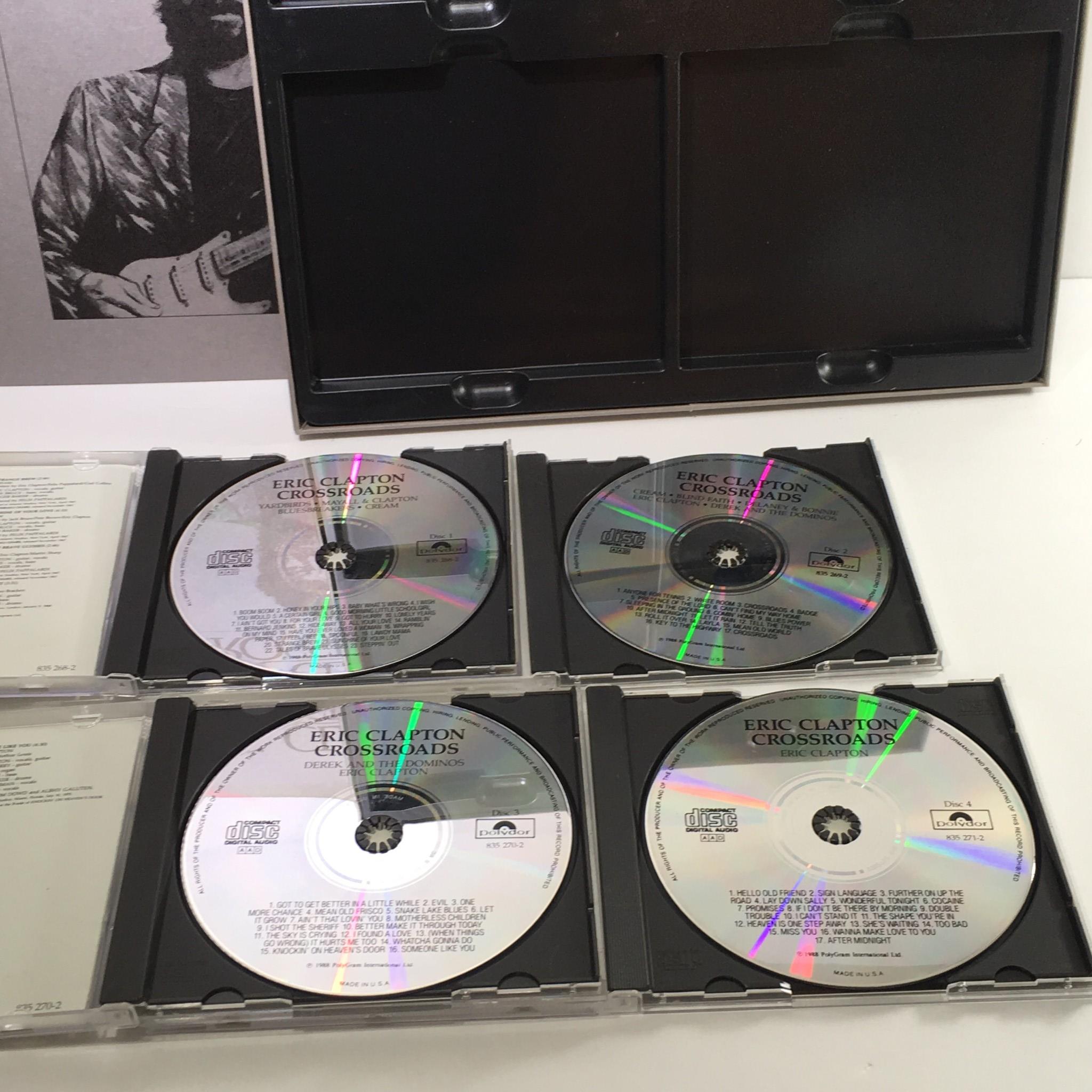 Eric Clapton Crossroads 4 Disc Box Set with Booklet Audio CD
