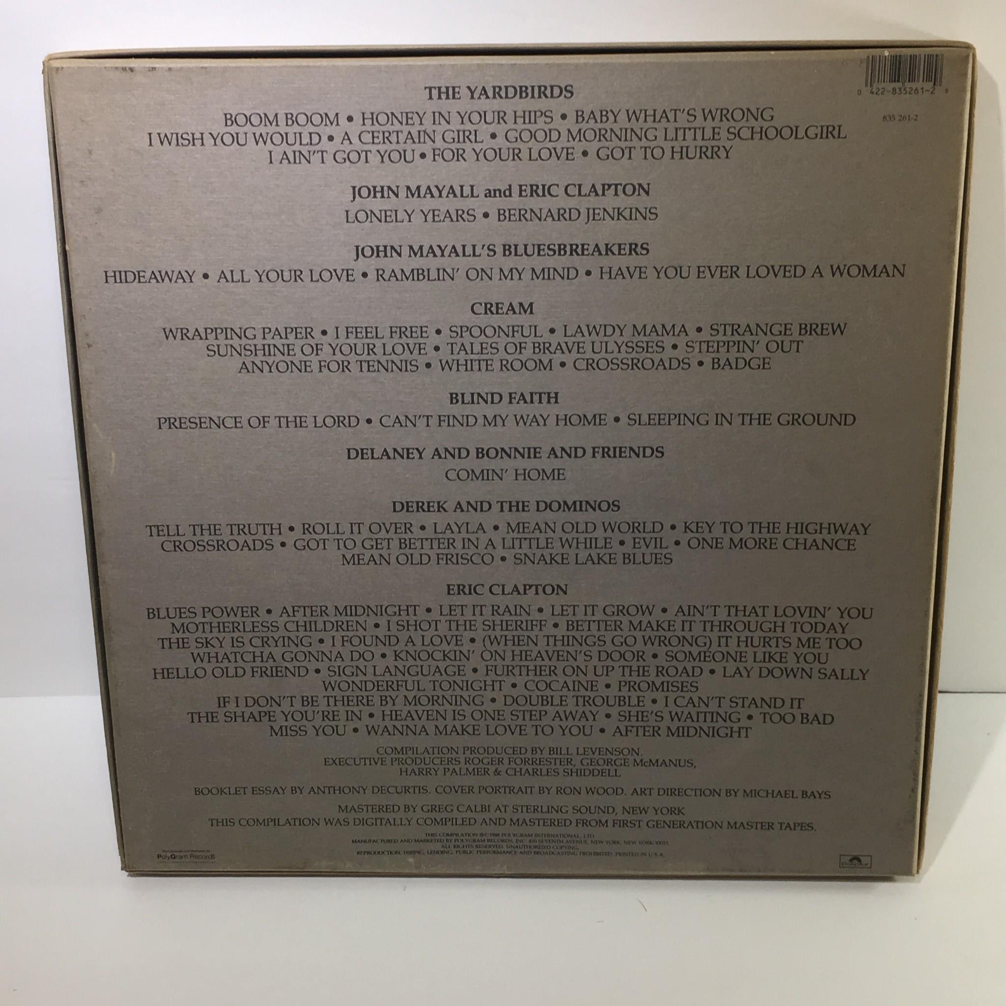 Eric Clapton Crossroads 4 Disc Box Set with Booklet Audio CD