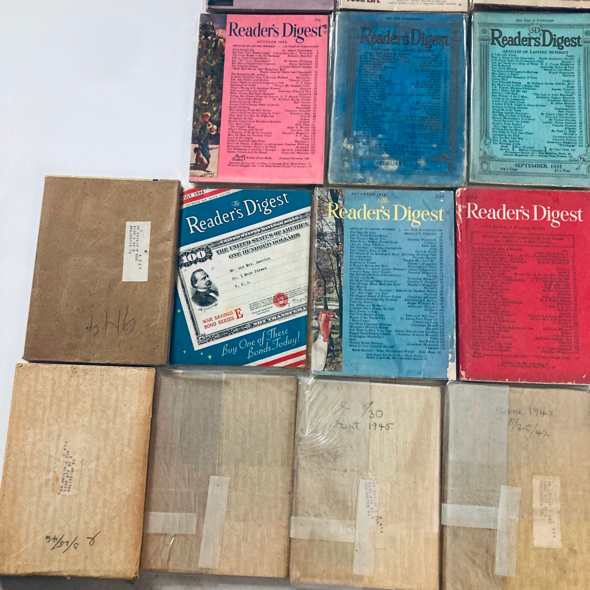 VTG Reader's Digest Magazine 1930s 1940s 1980s Lot of 34