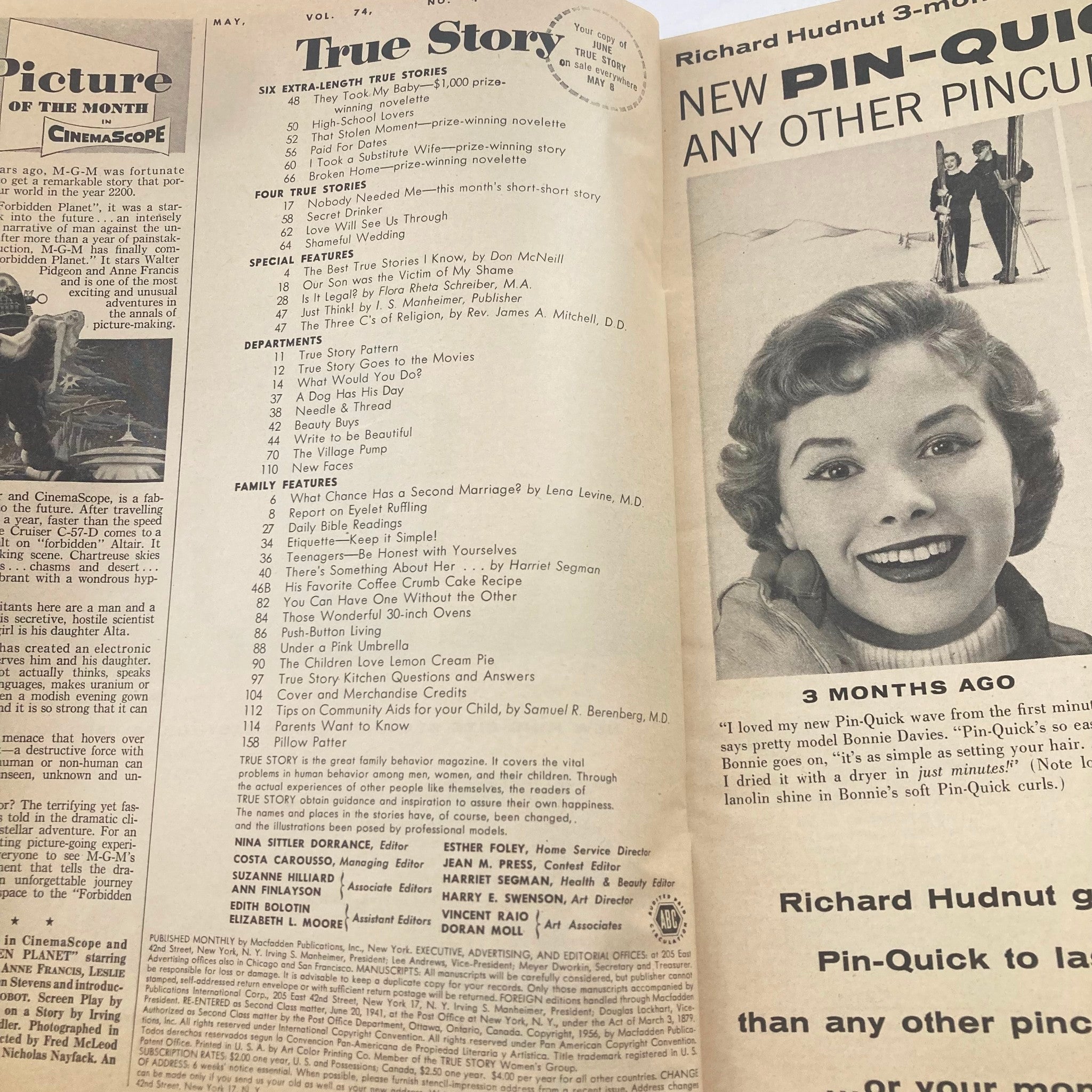 VTG True Story Magazine May 1956 What Chance Has a Second Marriage?