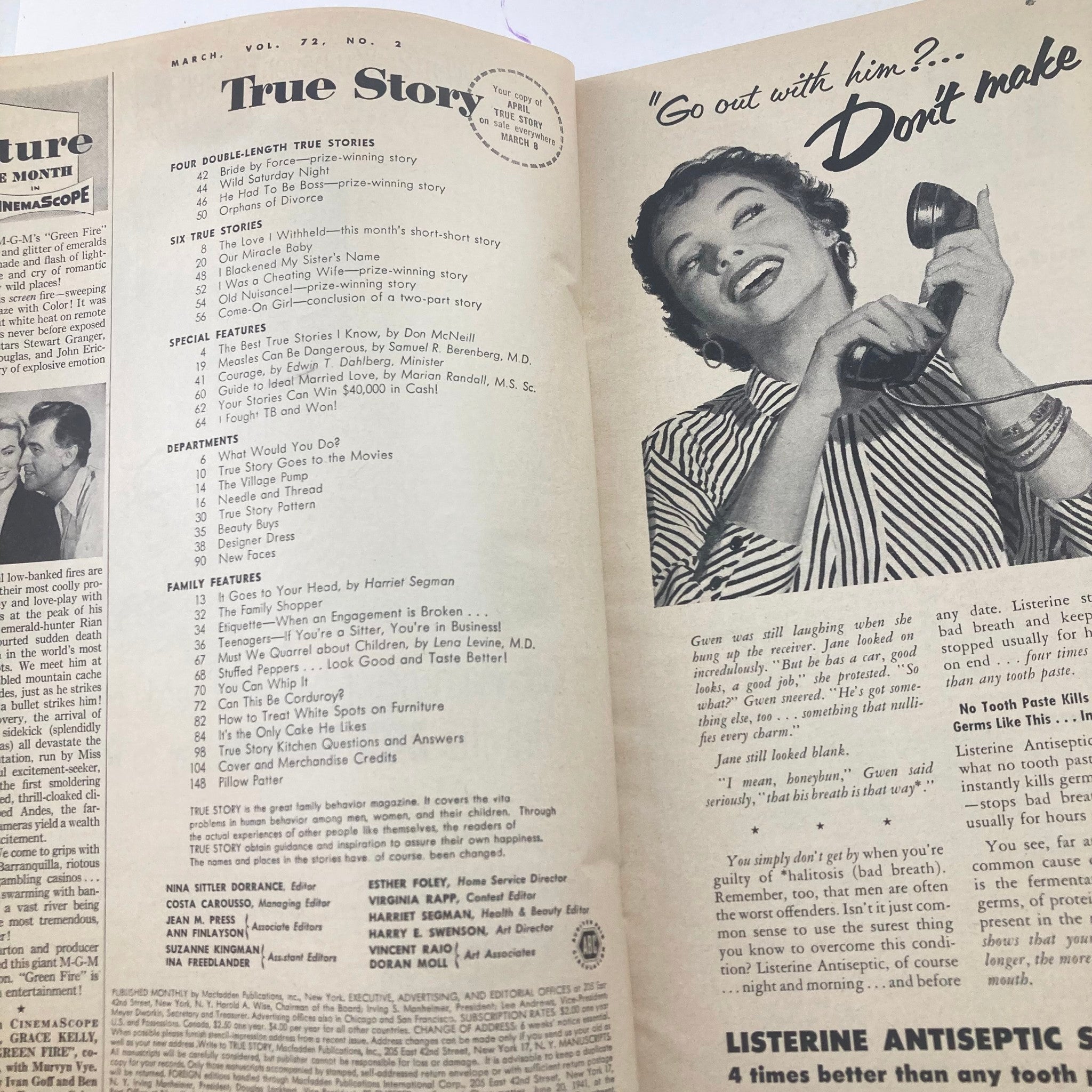 VTG True Story Magazine March Vol 72 No. 2 The Best True Stories I Know