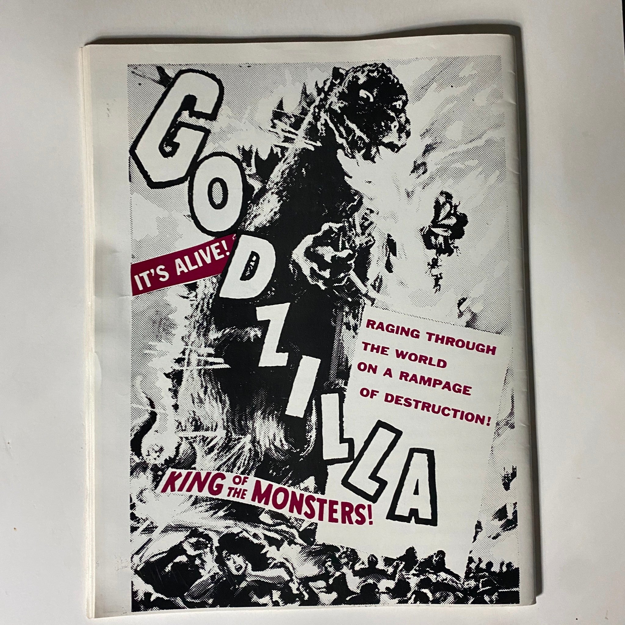 Cover page of Cult Movies Magazine 1991 featuring Godzilla, emphasizing the film's impact in pop culture and the monsters in cult cinema.