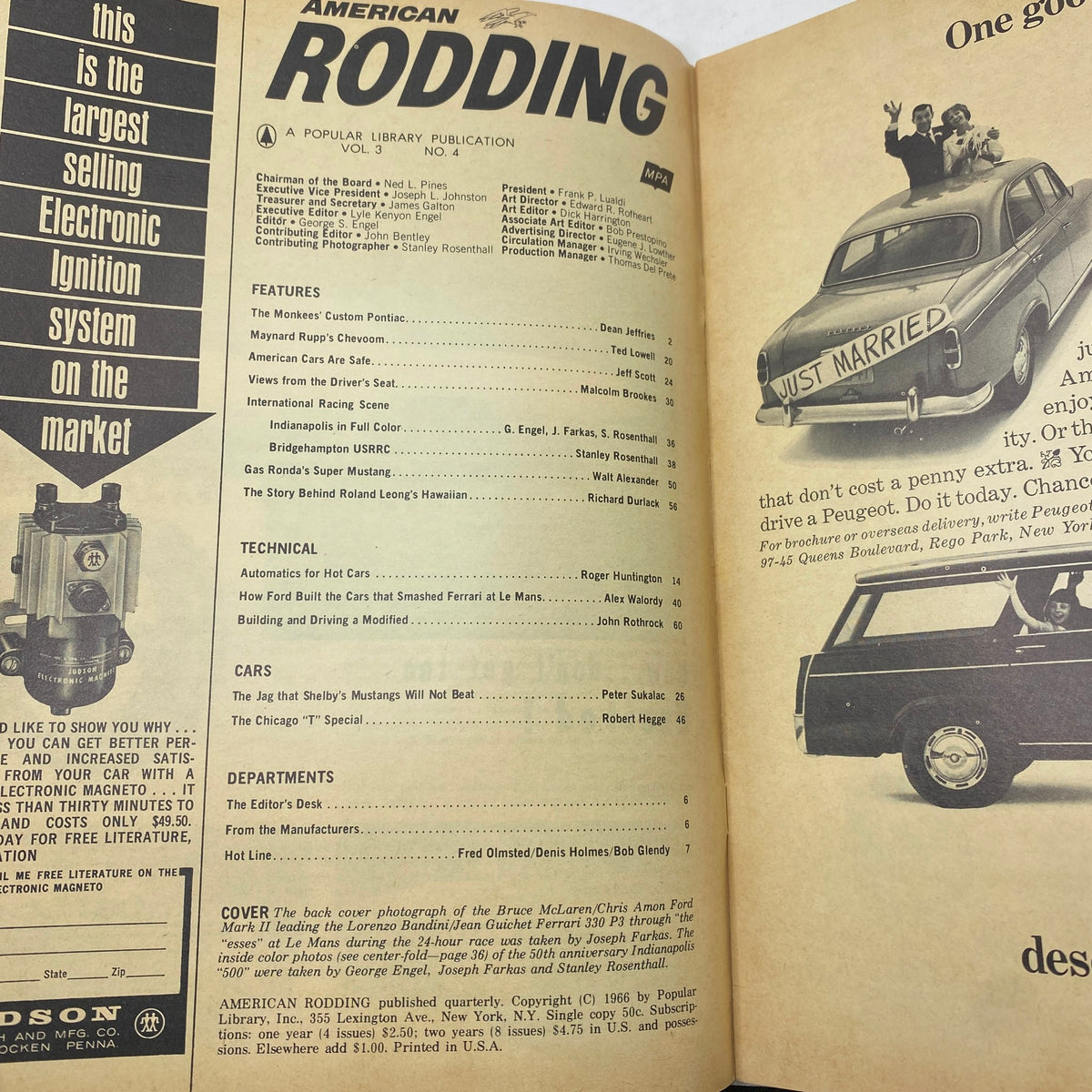 American Rodding Magazine Dec 1966 Dragster