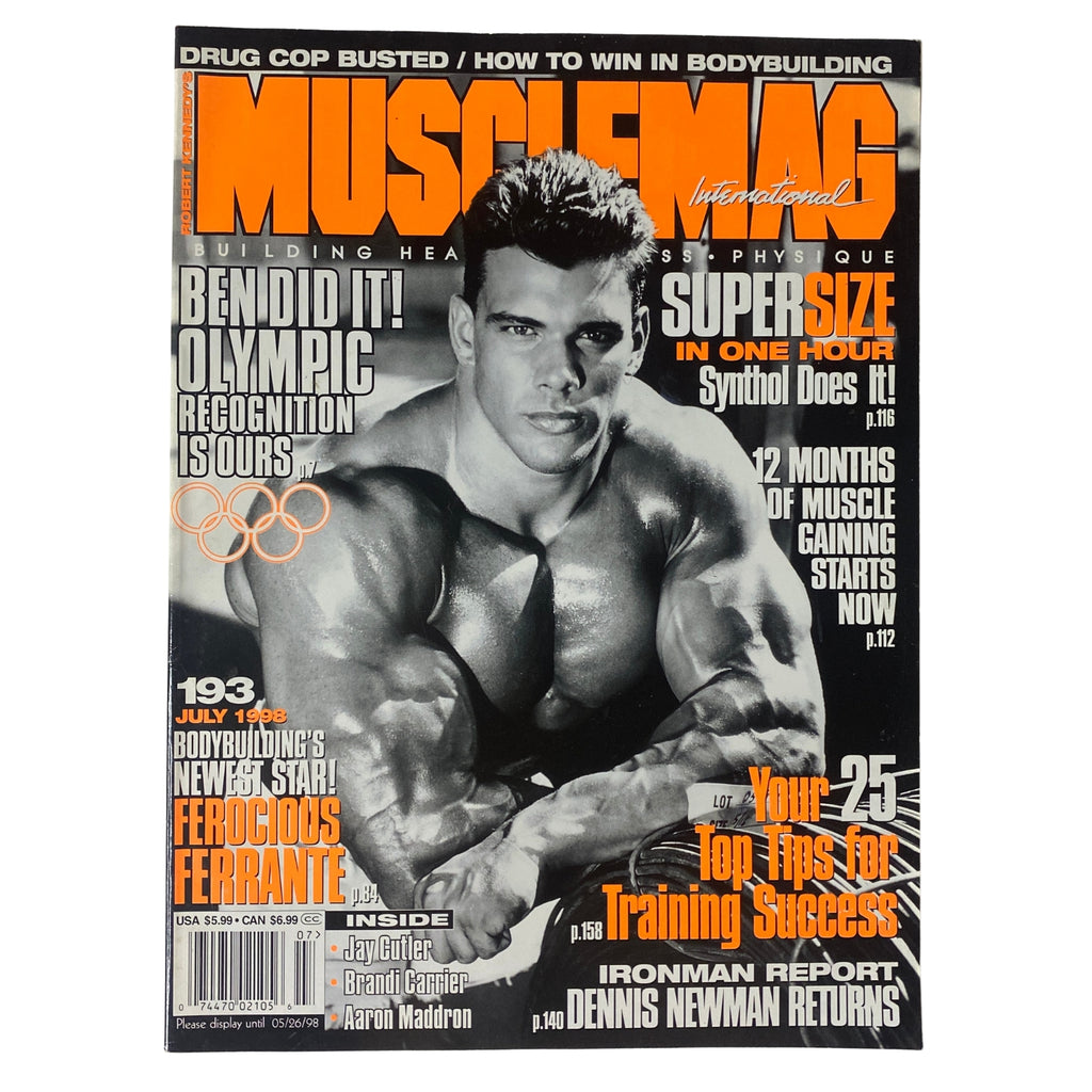 MuscleMag July 1998 Frank Sepe Vintage Magazine