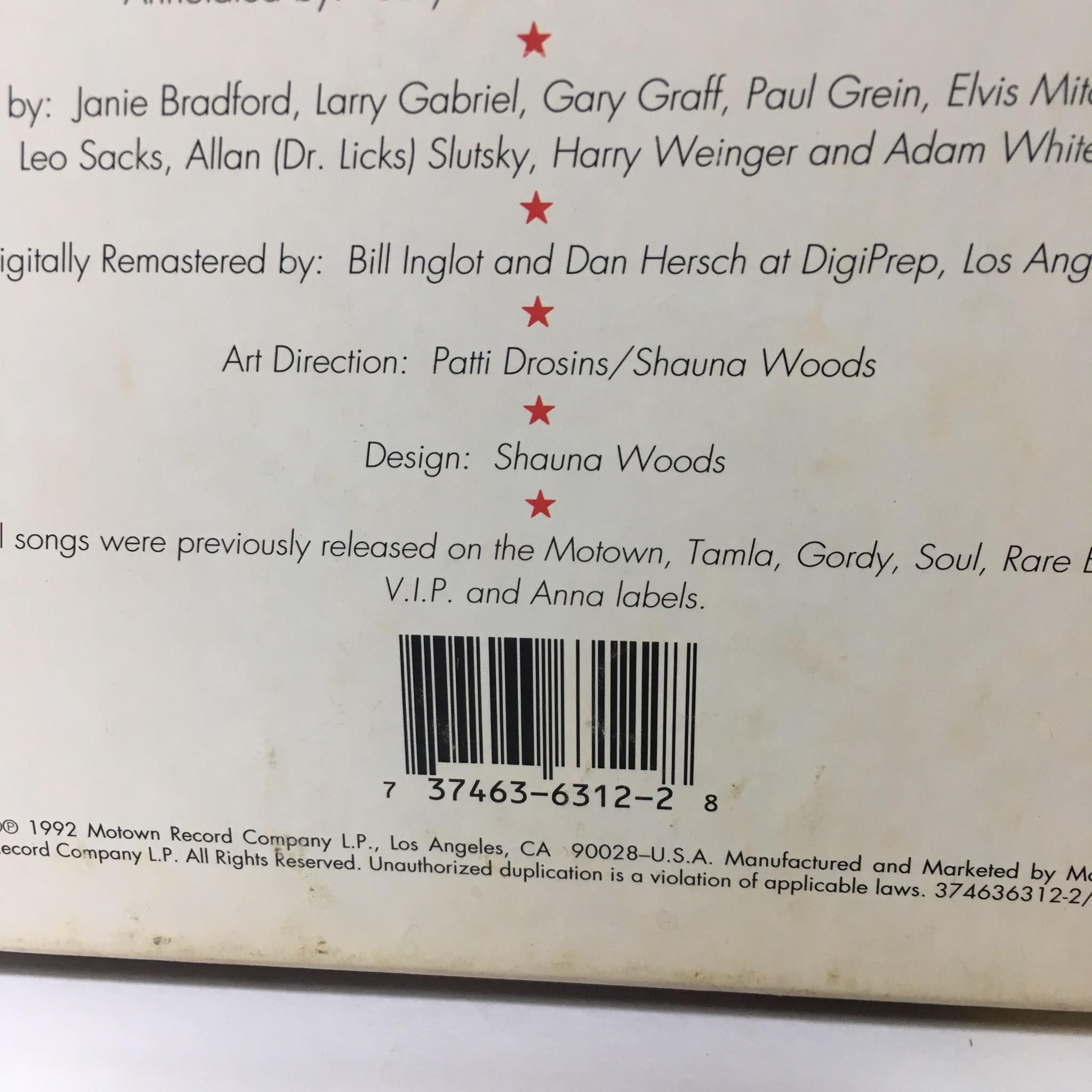 Hitsville USA The Motown Singles Collection 1959 - 1971 4 Disc Set Audio CD