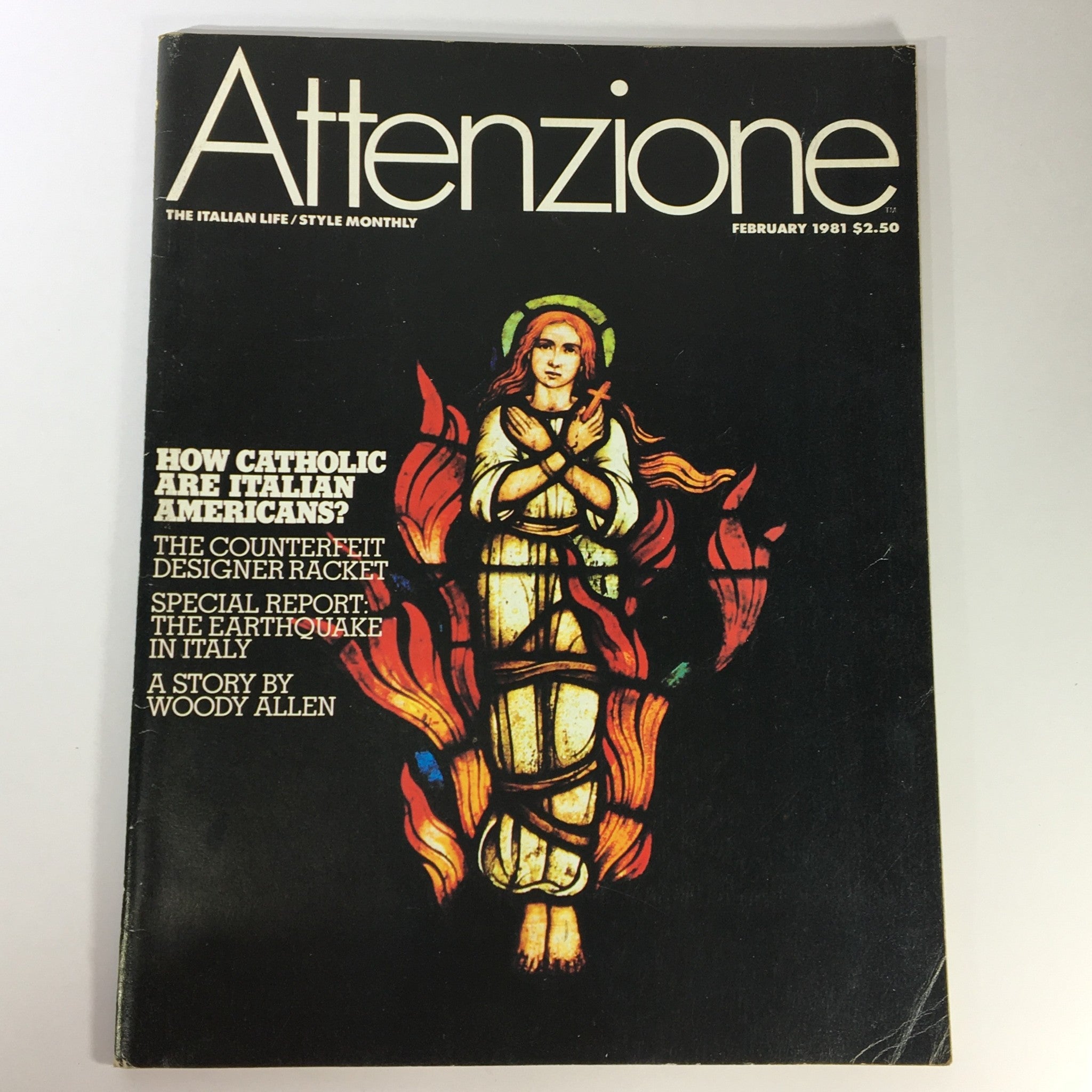 VTG The Italian Life Attenzione Magazine February 1981 - A Story by Woody Allen