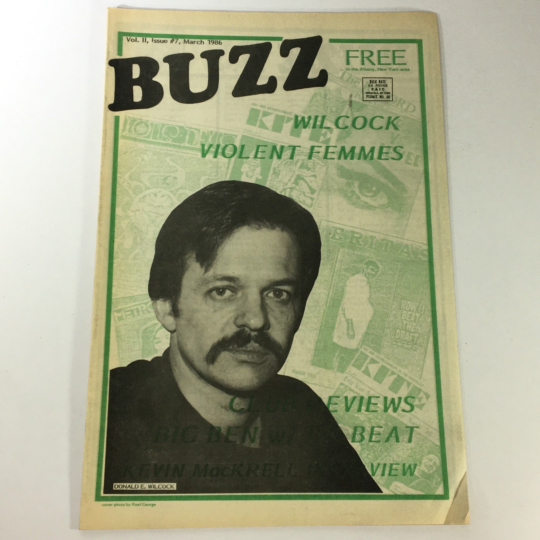 VTG Buzz Magazine March 1986 Vol. II #7 - Wilcock Violet Femmes / Big Ben Beat